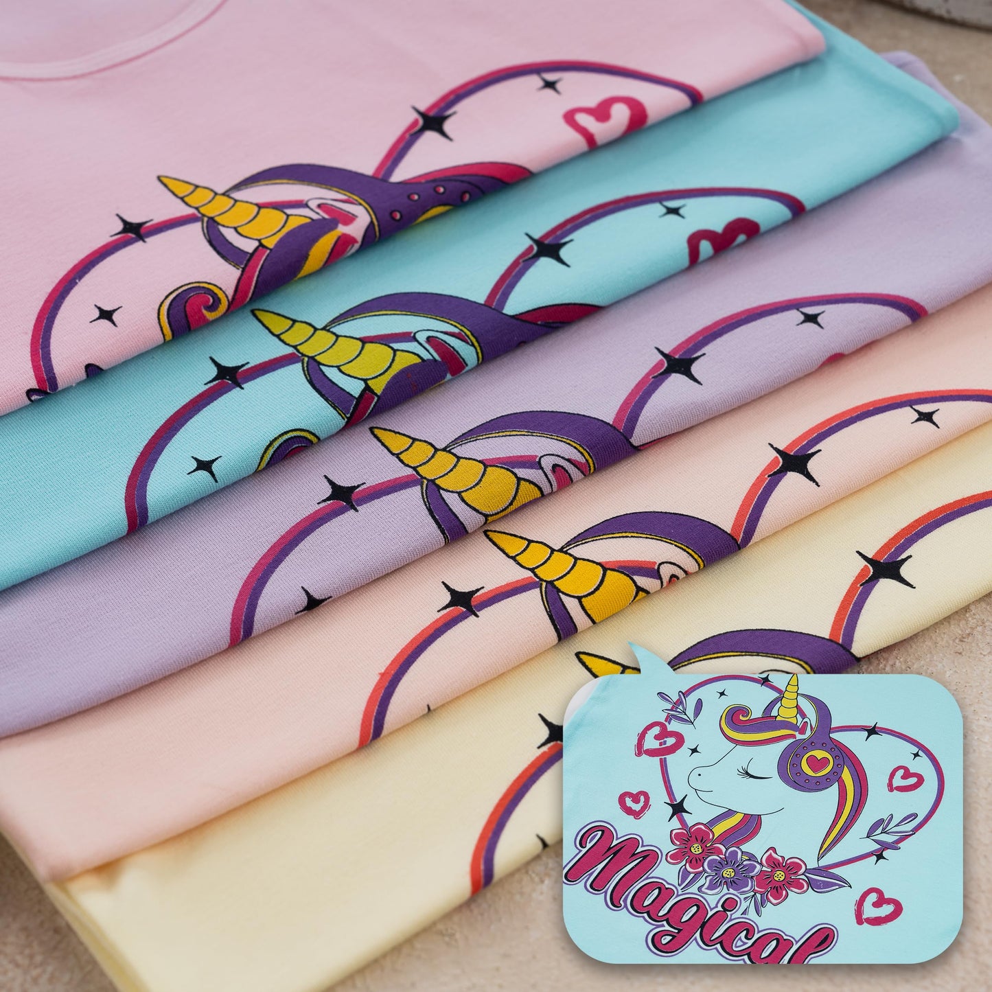 LOREZA ® 5 girls' cotton undershirts tank tops - sizes 92-170