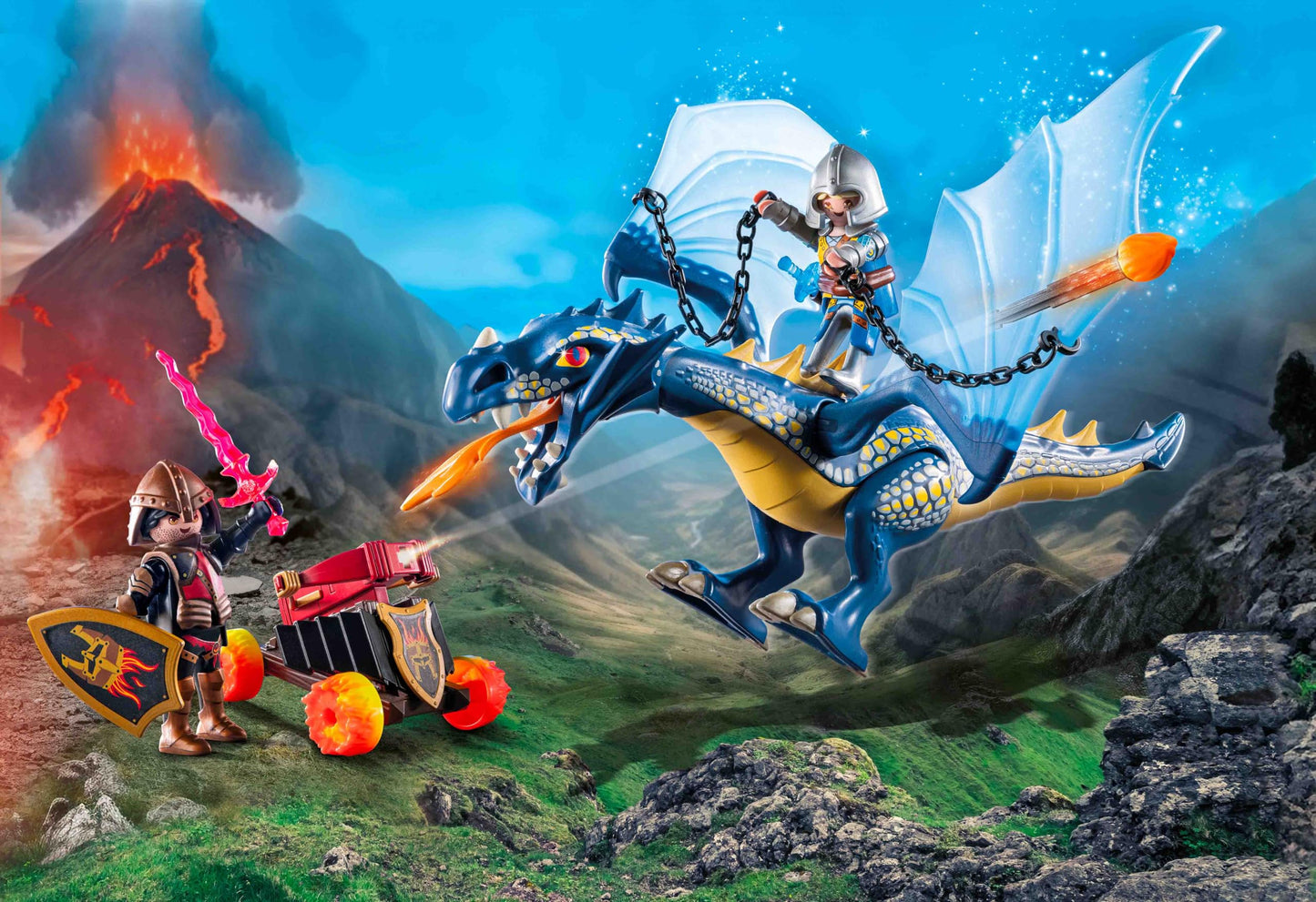 PLAYMOBIL Novelmore 71642 Arwynns Castle, Knight's Castle, Includes Three Knights and Numerous Accessories for Realistic Battles, Action-packed Toy for Children from 4 Years
