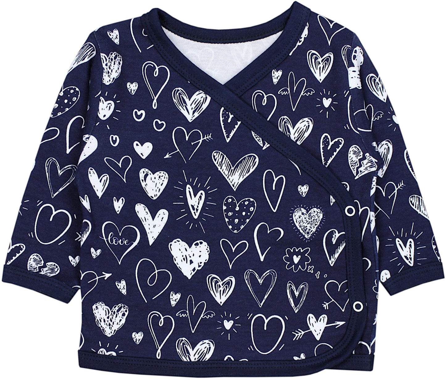TupTam Baby Mädchen Langarm Wickelshirt Baumwolle 5er Set