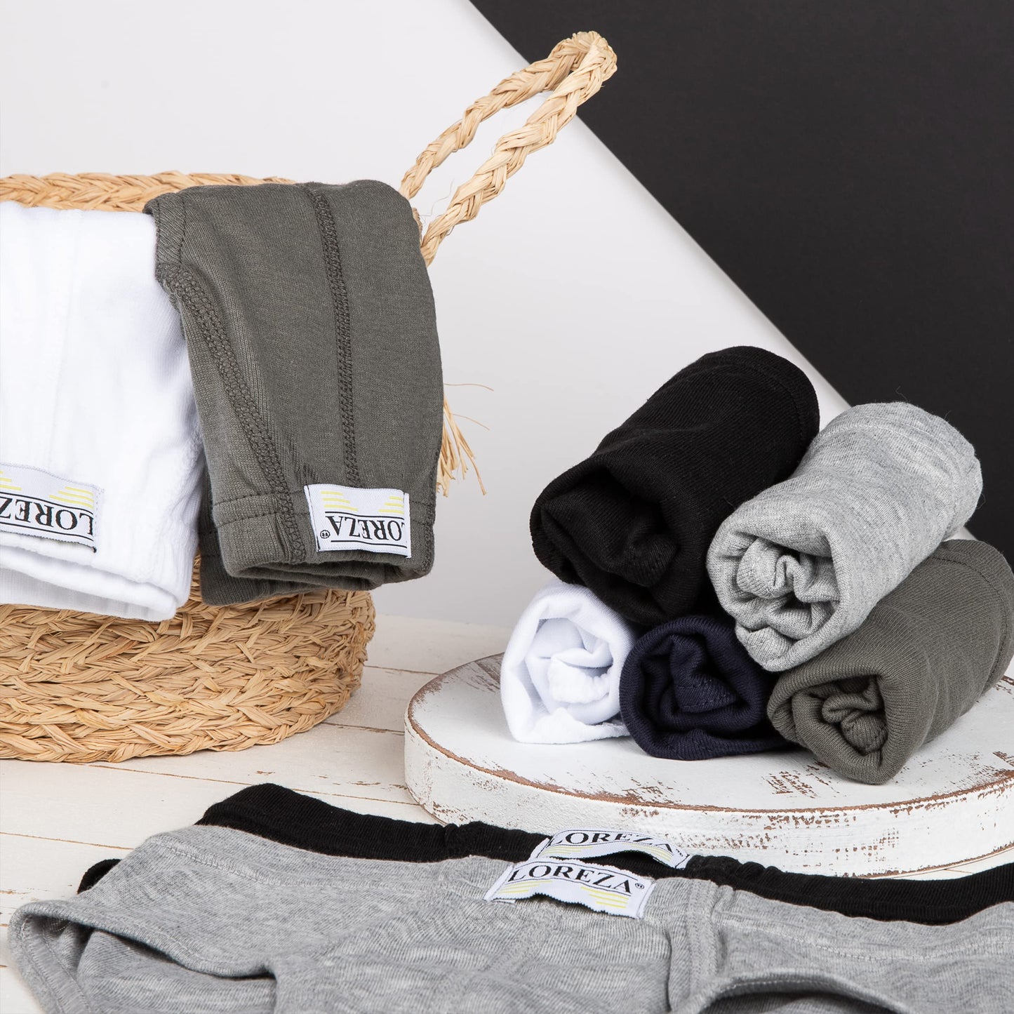 LOREZA ® 10 Jungen Slips aus 100% Baumwolle Unterhosen Unterwäsche 92-170