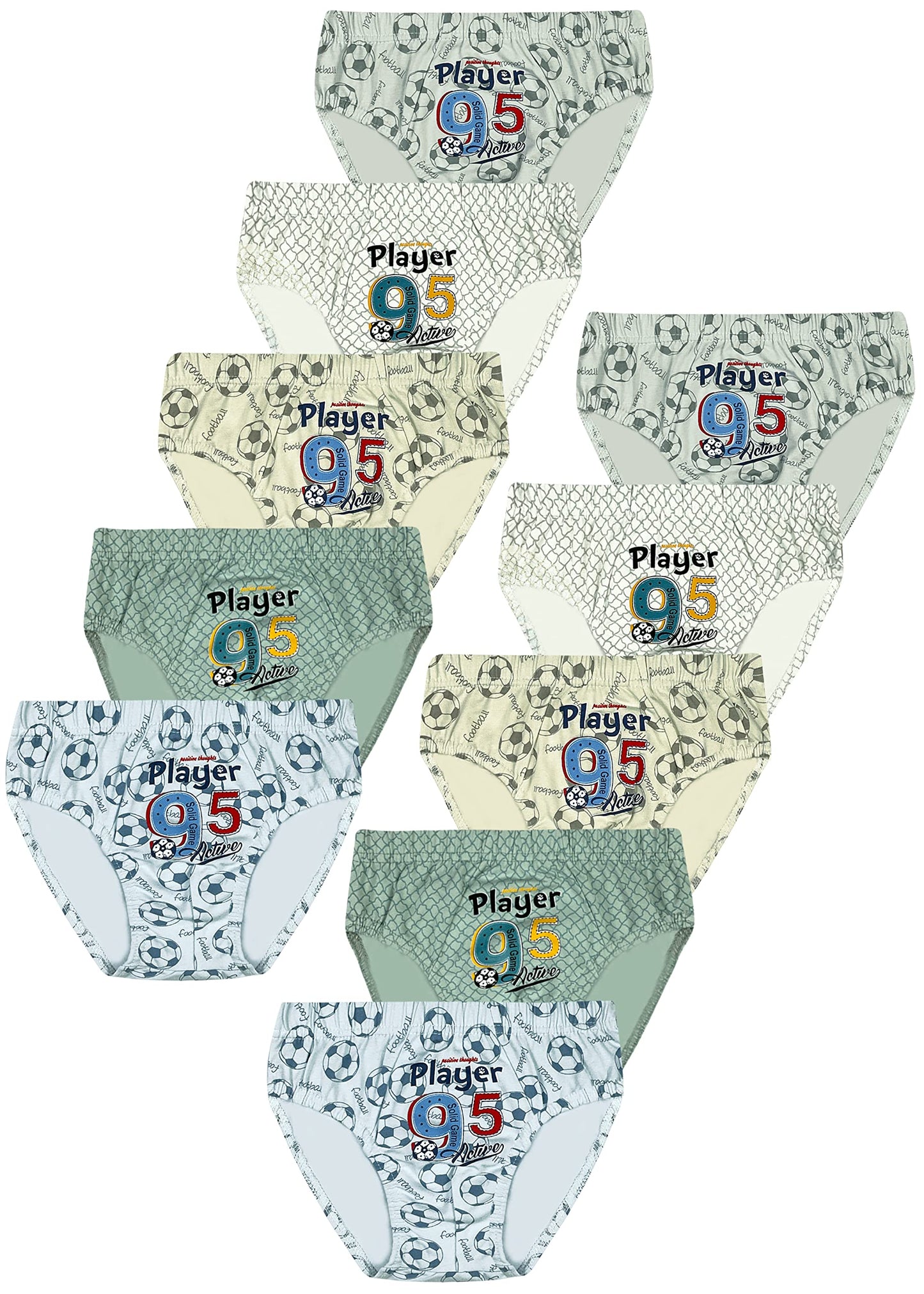 LOREZA ® 5/10 Jungen Slips aus Baumwolle Unterhosen Unterwäsche 92-158
