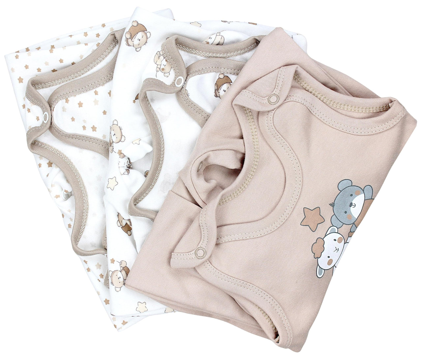 TupTam Baby Mädchen Strampler mit Fuß 3er Pack
