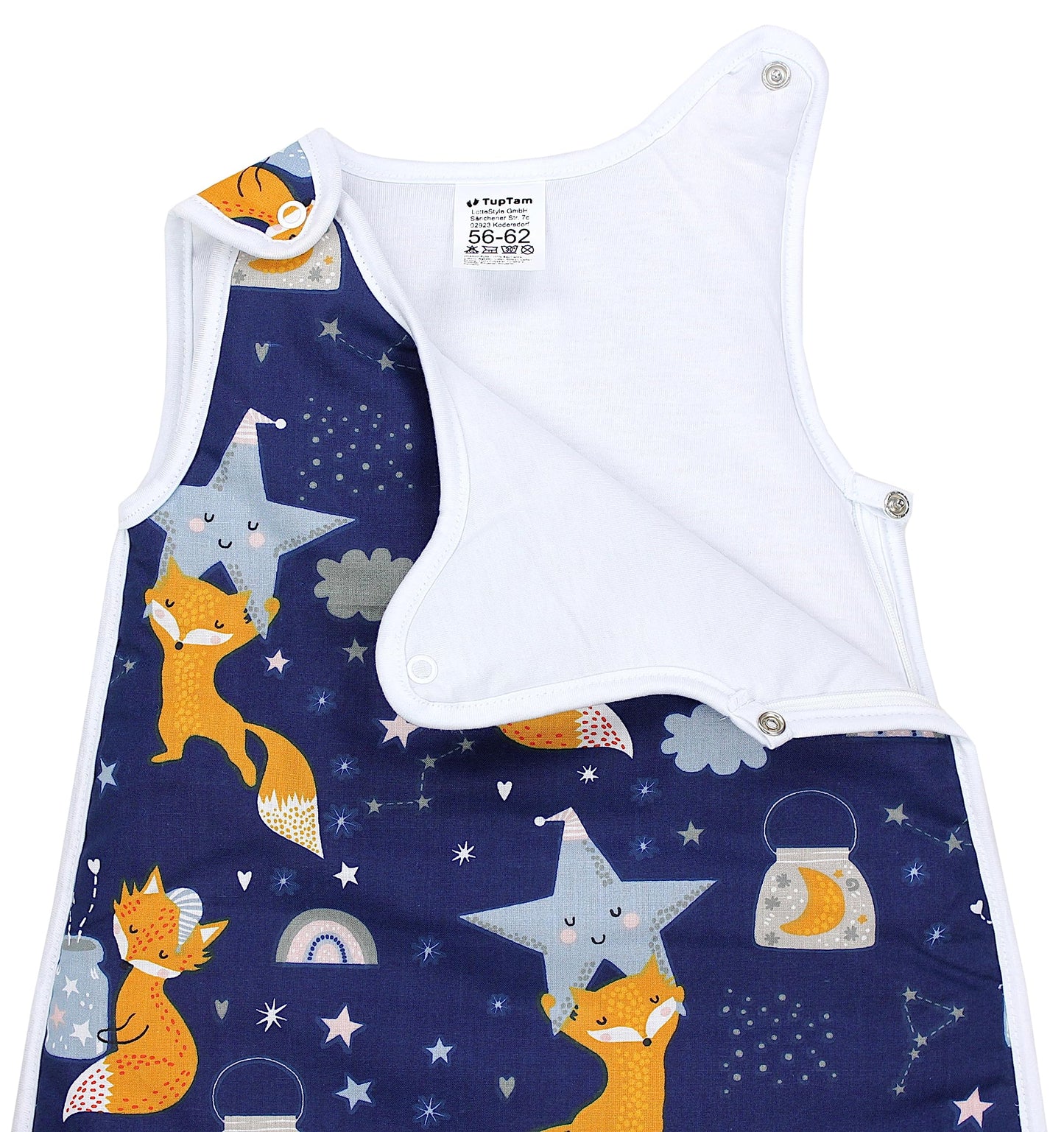 TupTam Baby Sleeping Bag 2.5 Tog - Oeko-Tex All-Year Sleeping Bag Children with Side Zip, Sleeveless