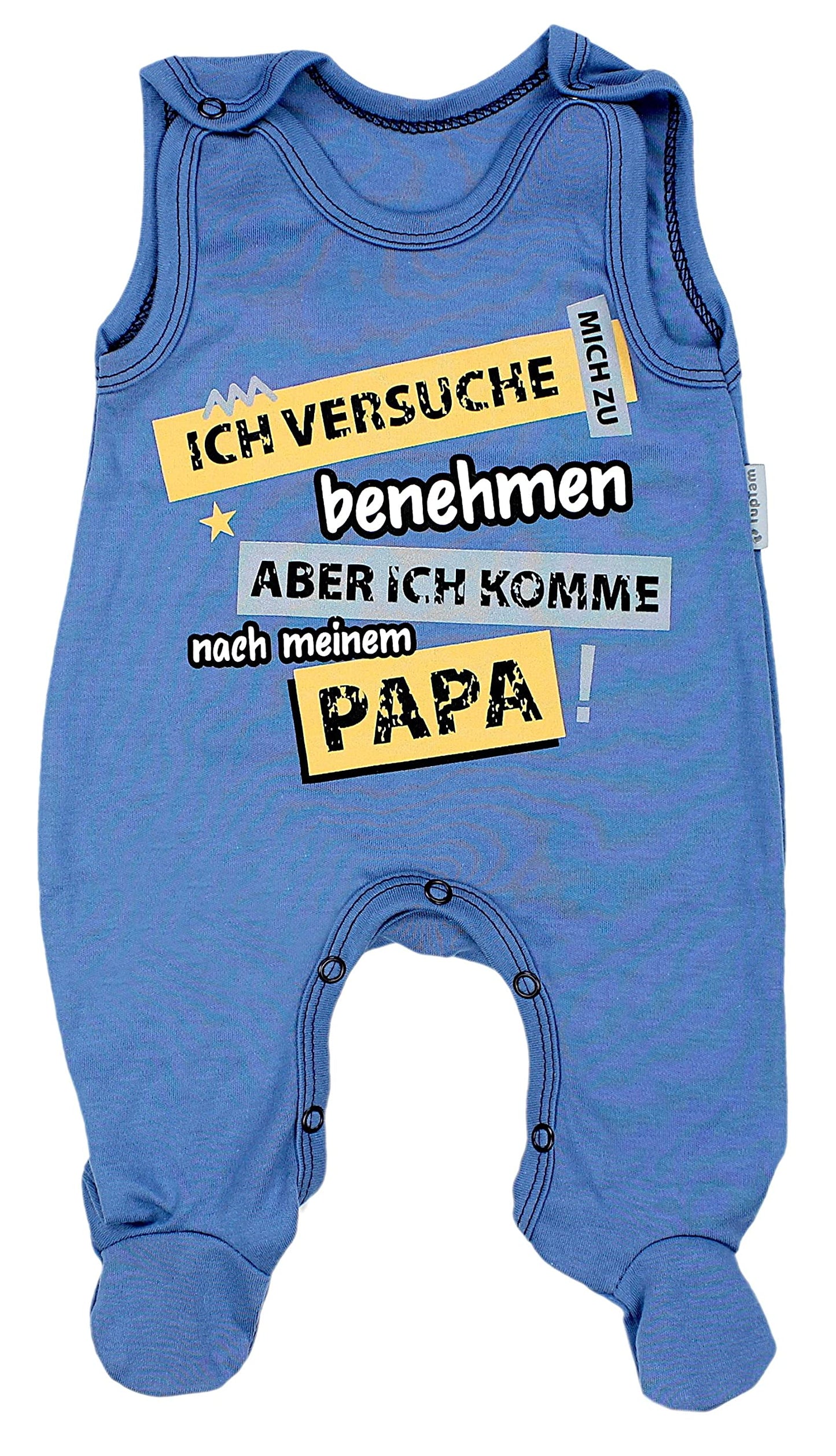 TupTam Unisex Baby Strampler Set Spruch Mamas & Papas Schatz
