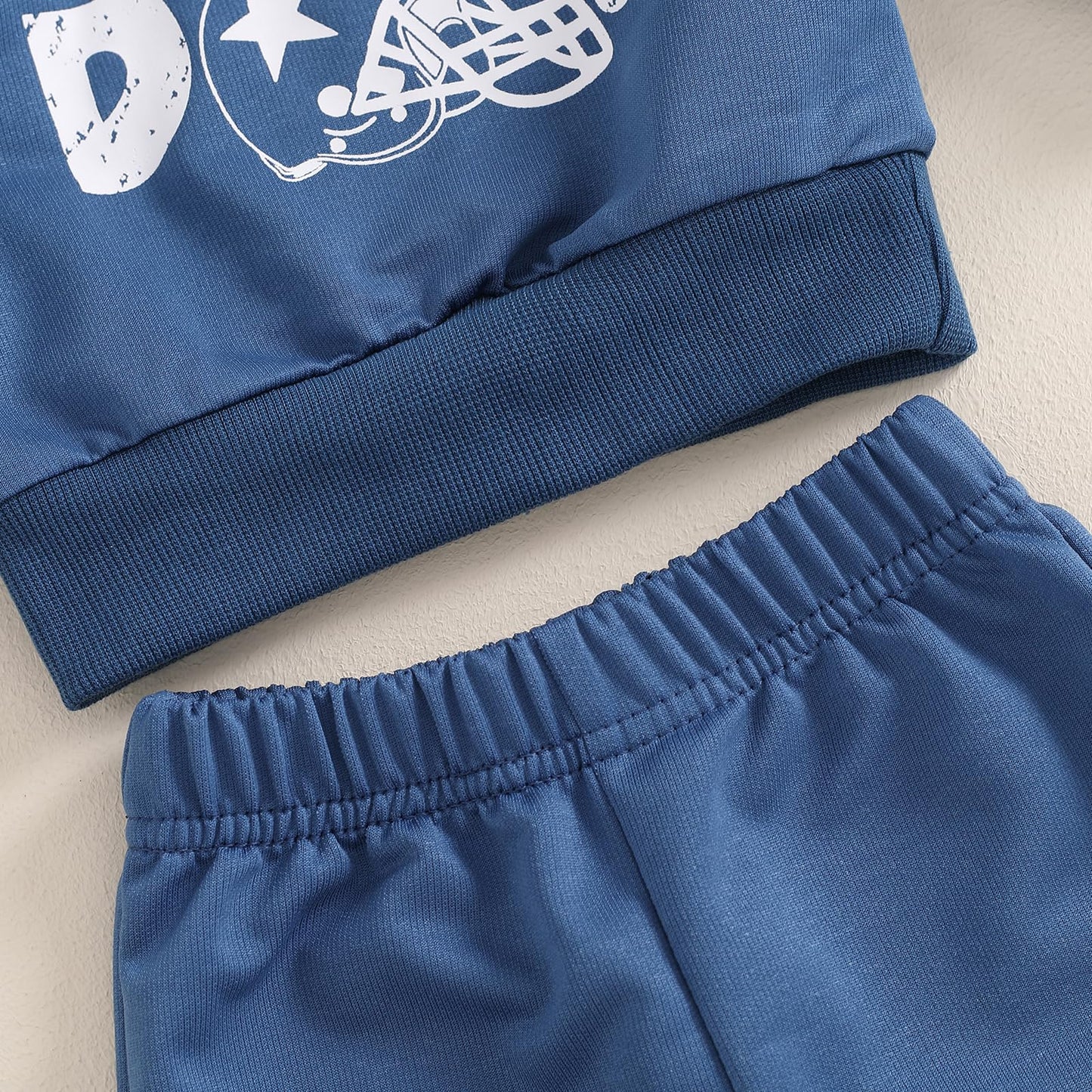 ZyHwShine Kleinkind Baby Jungen Fußball Outfit On Sundays We Watch Football with Daddy Sweatshirt Top Pants Infant Fall Clothes