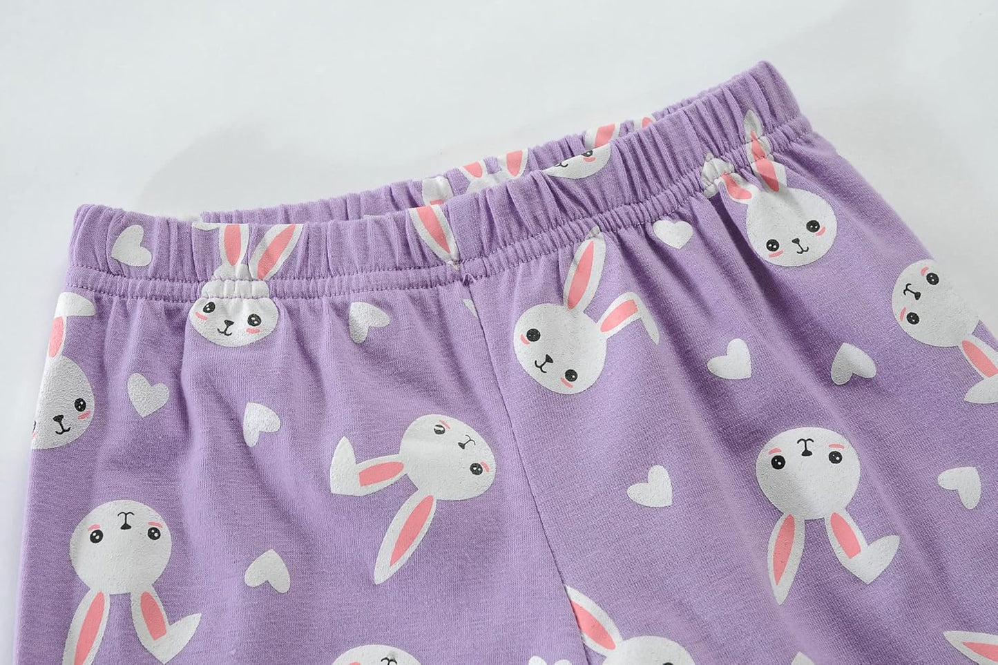 EULLA Mädchen Schlafanzug Kinder Kurz Einhorn Dino Katze Prinzessin Hase Pyjama Set Sommer Kleidung Zweiteiliger Nachtwäsche Baumwolle 92 98 104 110 116 122