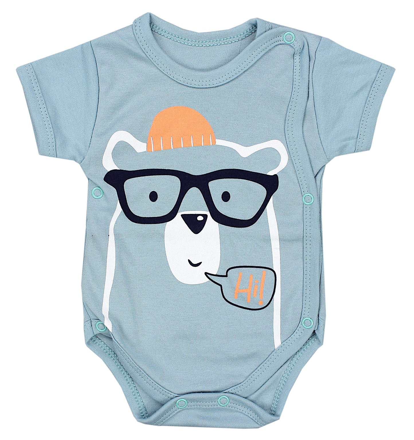 TupTam Baby Body Kurzarm Jungen – Wickelbody Kurzarm aus Baumwolle im 5er Set – OEKO-TEX Zertifiziert