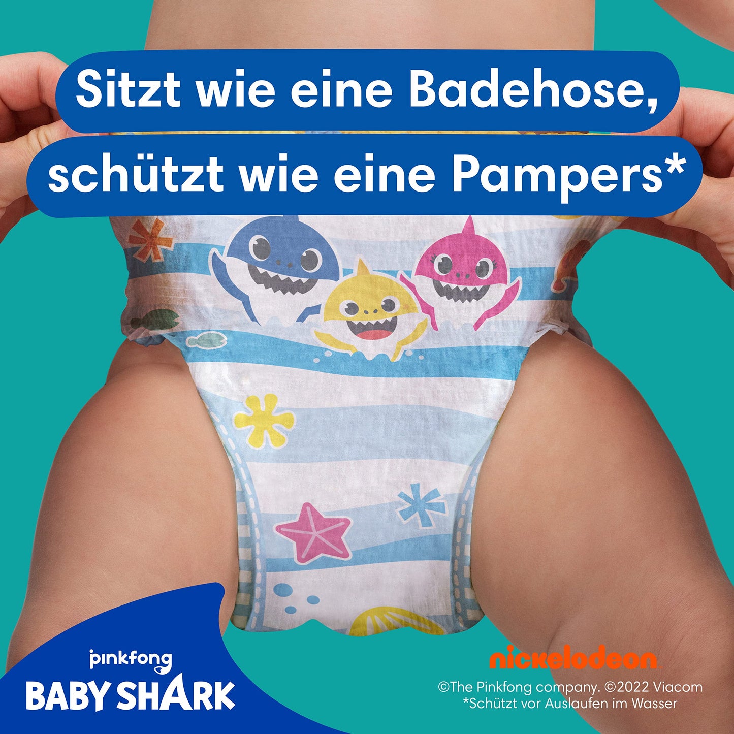 Pampers Baby Nappies Size 4-5, Splashers, Pack of 11, Disposable Swim Nappies for Safe Protection in the Water