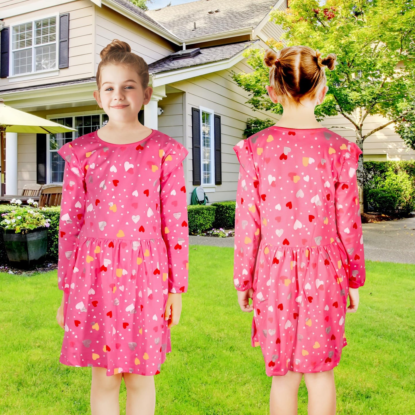 JinBei Mädchen Kleid Baumwolle Rundhals Rüschen Ärmellos Lässige Einhorn Cartoon-Applikationen Blau/Weiße Gestreift Kleidung Kinder Sommer Party Festliches Prinzessin A-Linie Kleider Gr. 98-128