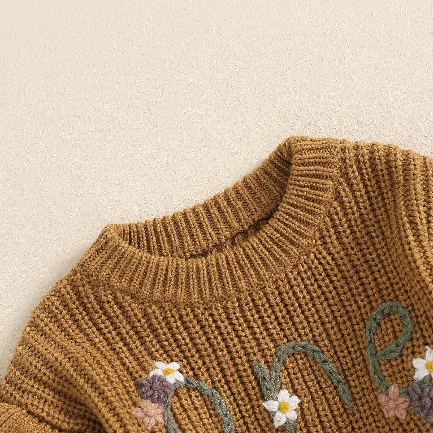 L&ieserram Baby Mädchen Jungen 1. Geburtstag Gestrickt Pullover Jumper Langarm Strickpullover Pulli Kleinkinder Kleidung Outfit Knitted Sweater 1 Jahr