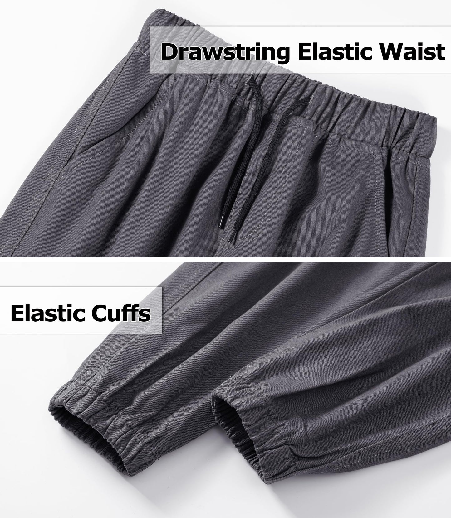 LAUSONS Hosen für Jungen Cargohose Kinder Hose Cargo Jogginghose Freizeithose mit Gummizug