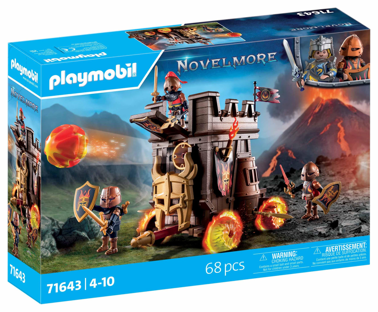 PLAYMOBIL Novelmore 71642 Arwynns Castle, Knight's Castle, Includes Three Knights and Numerous Accessories for Realistic Battles, Action-packed Toy for Children from 4 Years