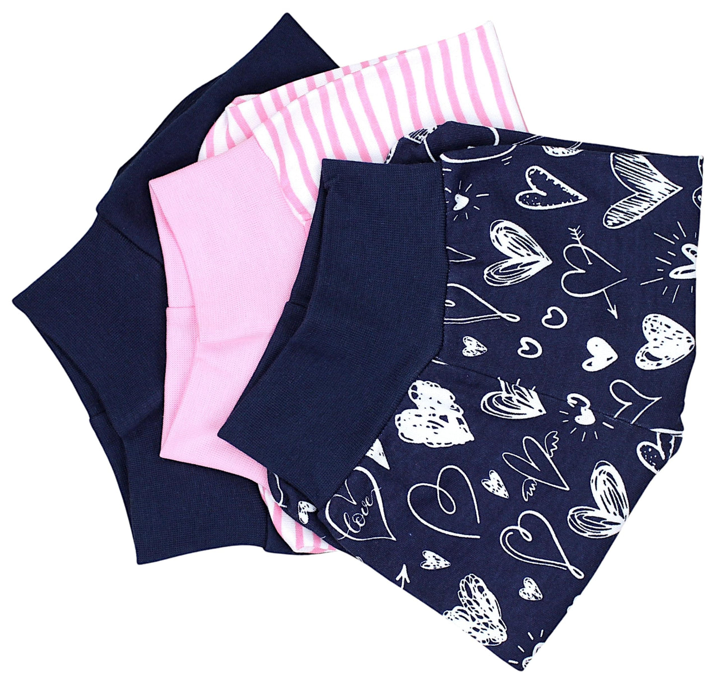 TupTam Baby Girl’s Romper suit with feet, pack of 3
