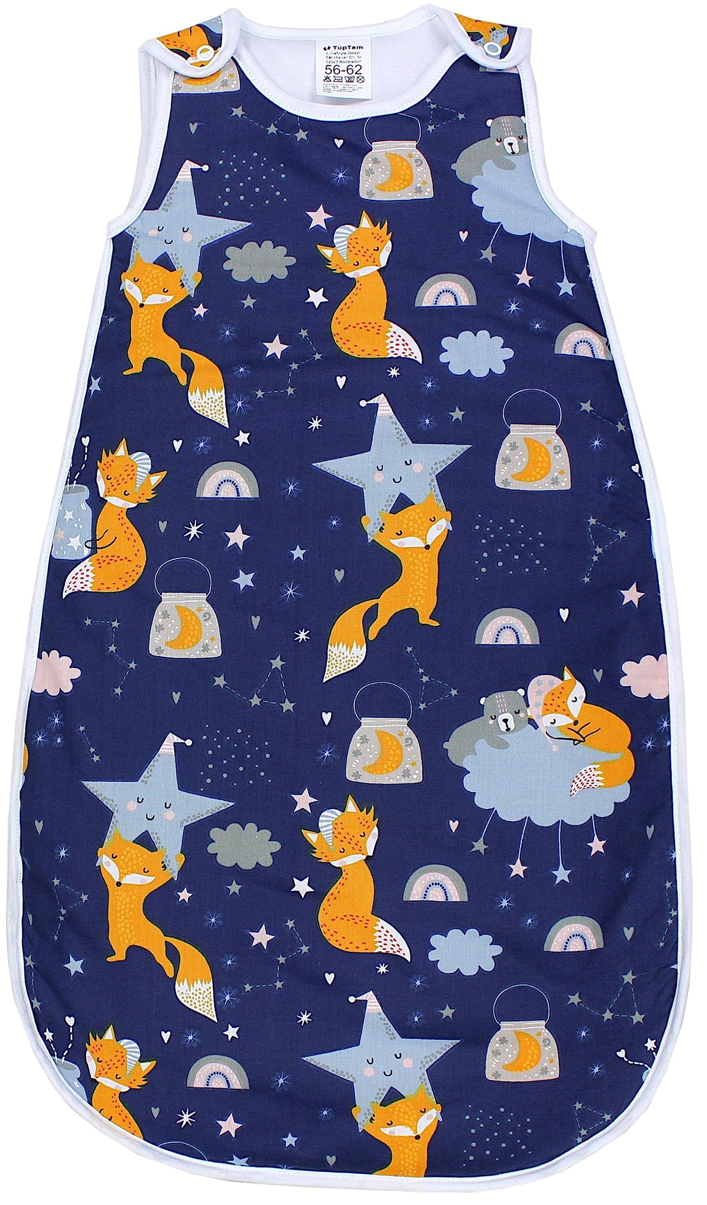 TupTam Baby Sleeping Bag 2.5 Tog - Oeko-Tex All-Year Sleeping Bag Children with Side Zip, Sleeveless