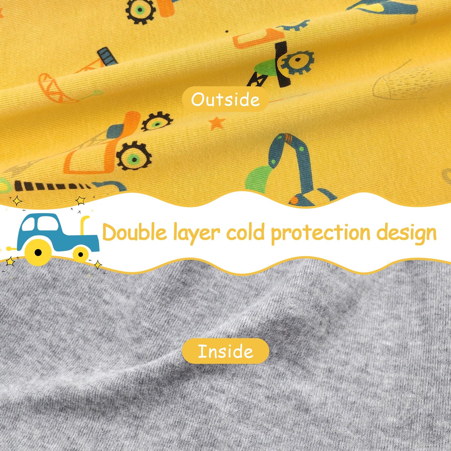 Kinder Beanie Mütze & Loop Schal Set, 95% Baumwolle Mütze Schal Set Mädchen Jungen 2-8 Jahren, Schlauchschal Warme Wintermütze Strickmützen für Herbst Winter Frühling