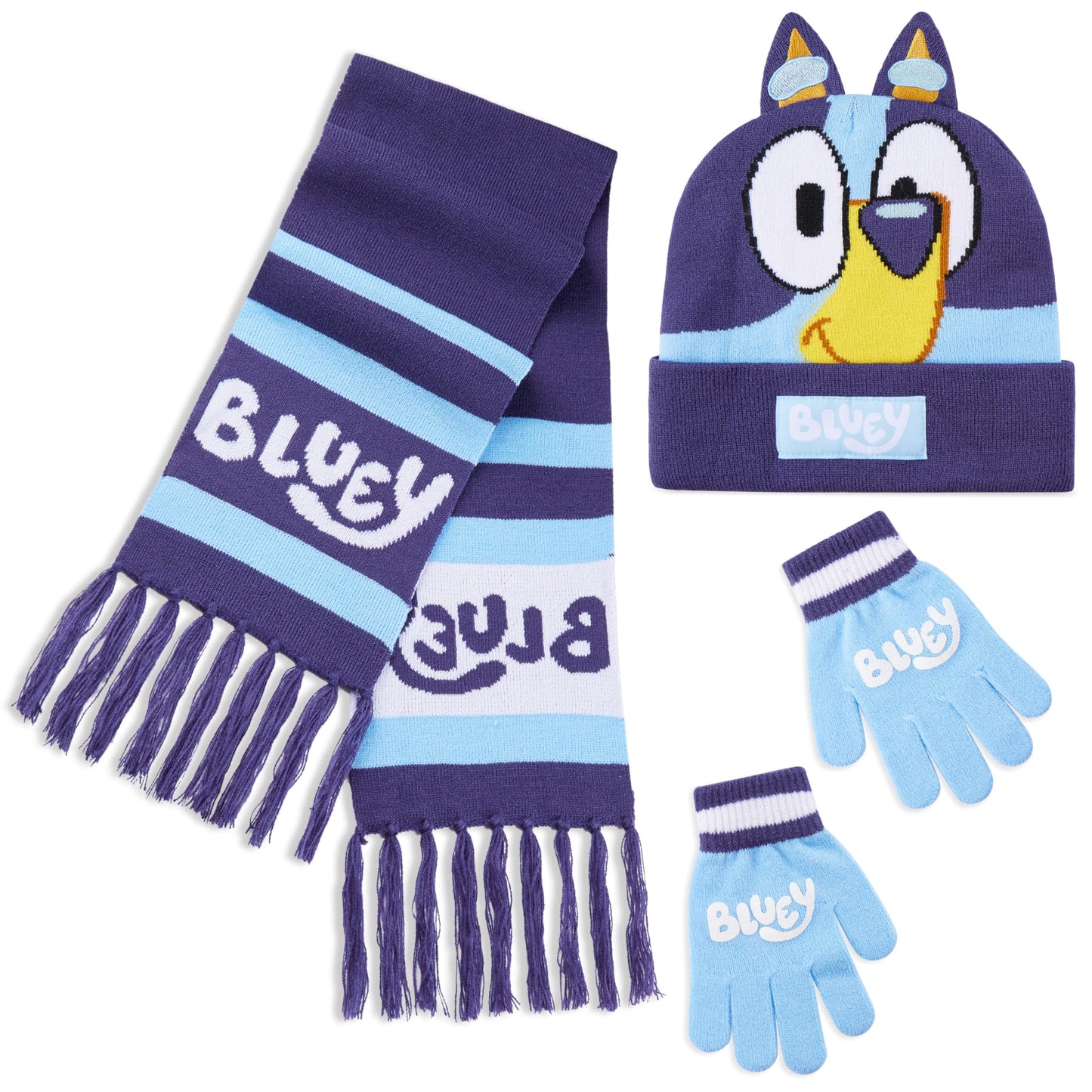 BlueY Girls' Winter Hat, Scarf and Glove Set - Children's Gifts