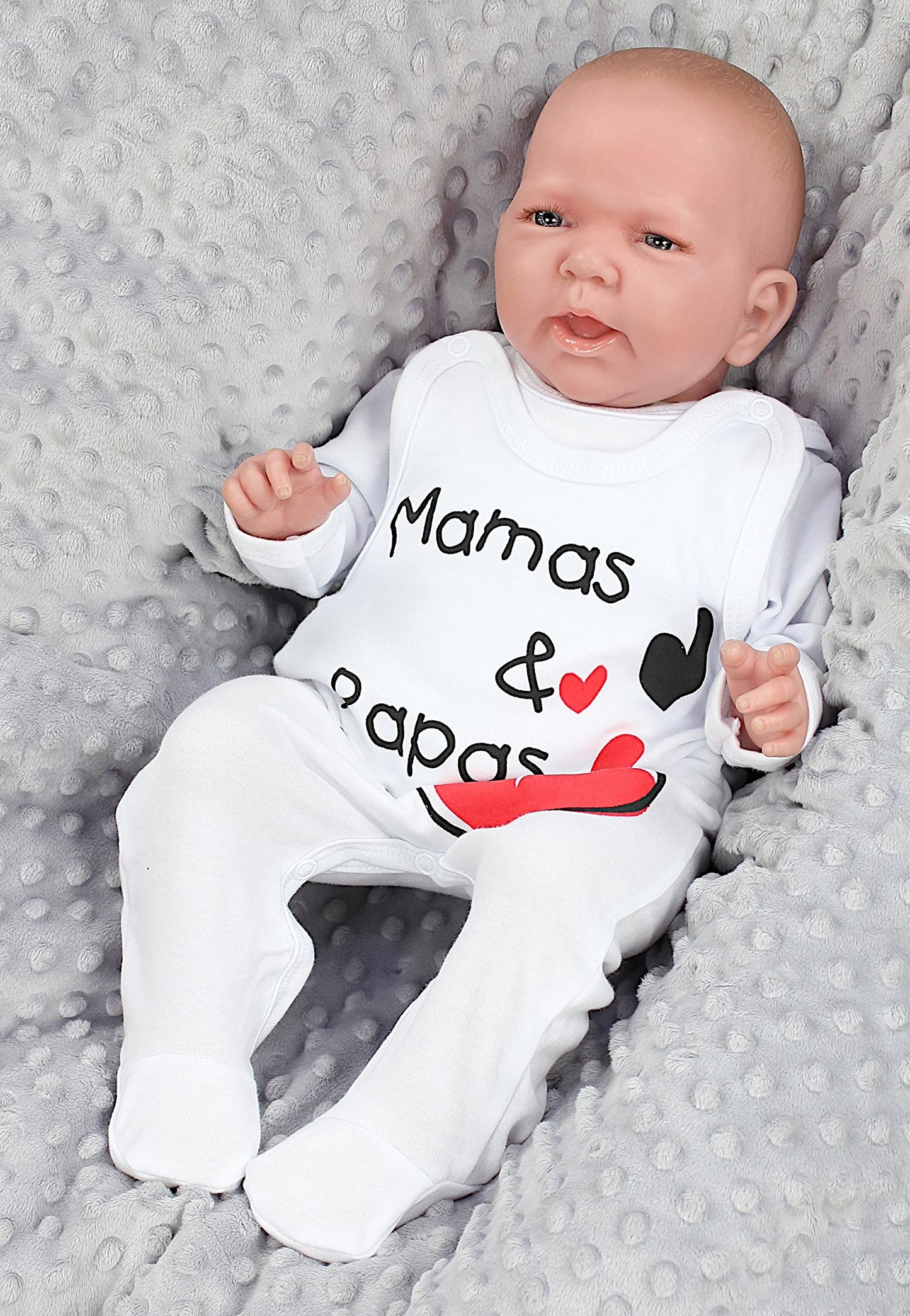 TupTam Unisex Baby Strampler mit Aufdruck 5er Set