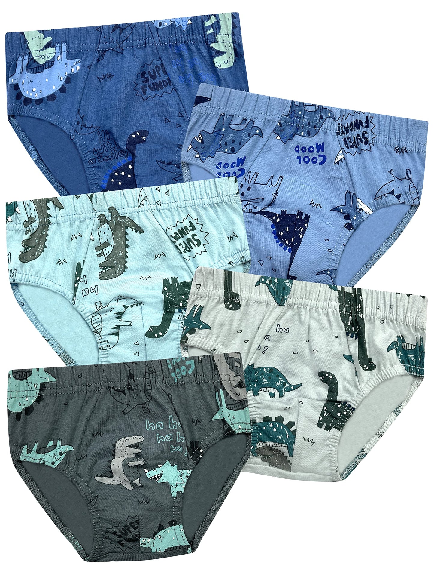 LOREZA ® 5/10 Jungen Slips aus Baumwolle Unterhosen Unterwäsche 92-158