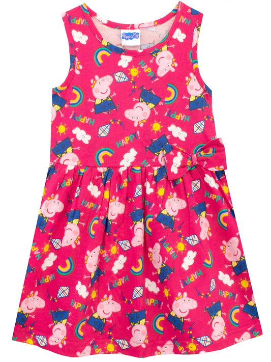 Peppa Pig Dress Girls Rainbow Summer Dress Girls Dresses for Girls