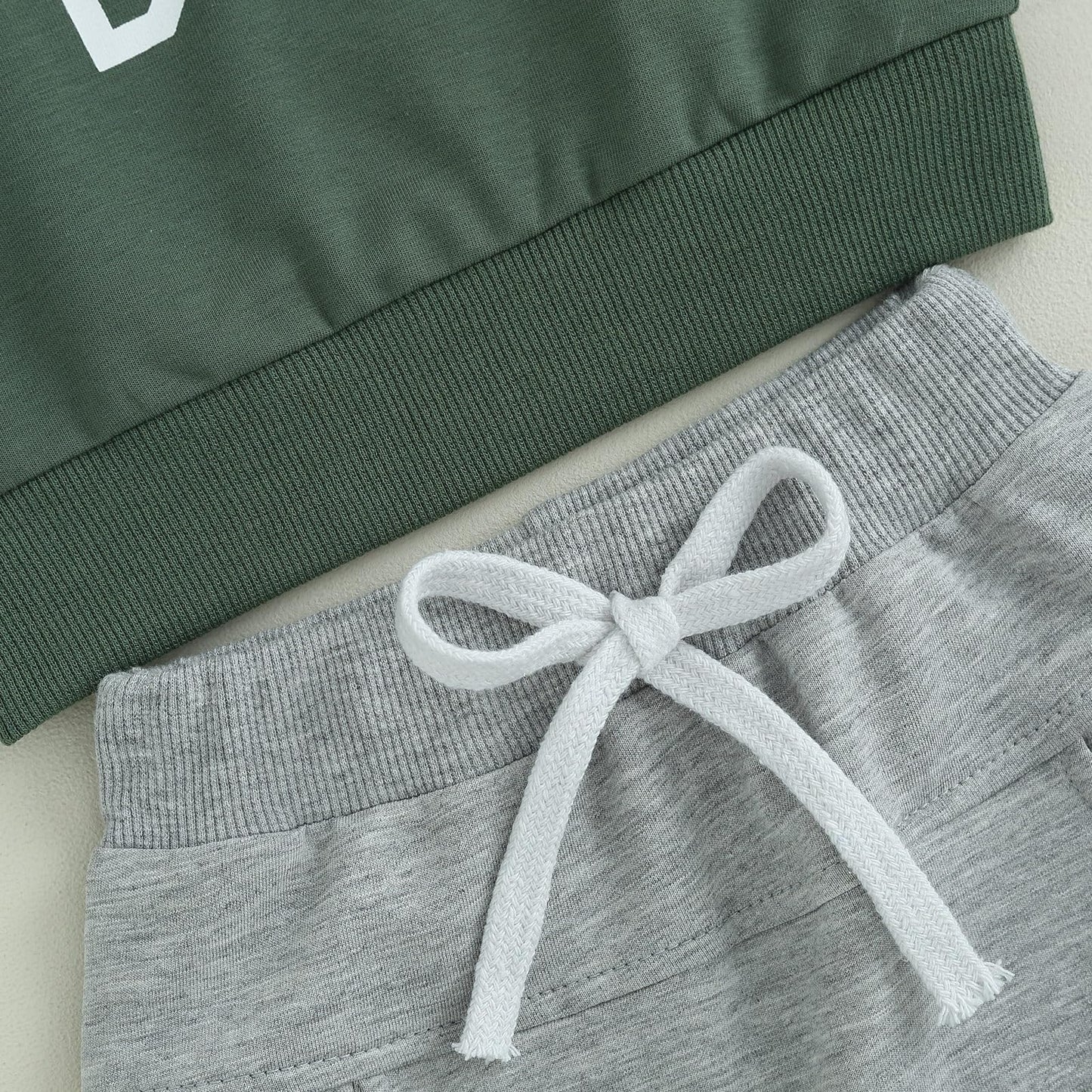 Geagodelia Baby Boys Clothing Outfit Baby Clothing Set Long Sleeve Sweatshirt + Trousers Newborn Soft Baby Set Mama's Boy 2-Piece