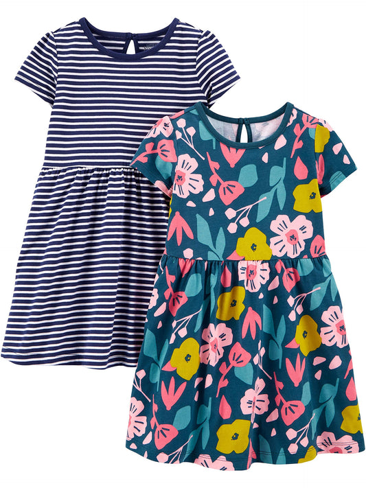 Simple Joys by Carter's Baby Girls' Casual Dress (Pack of 2)