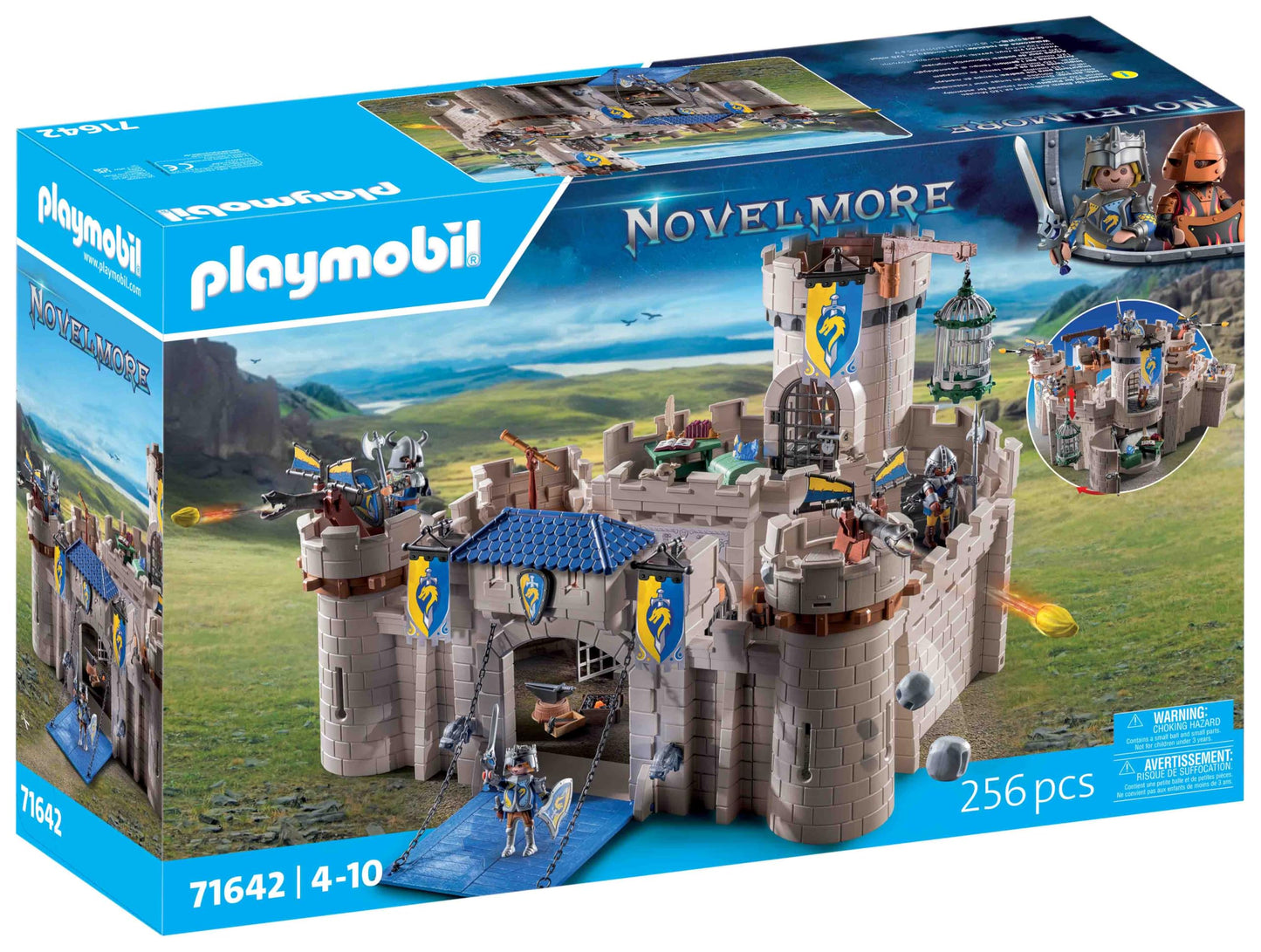 PLAYMOBIL Novelmore 71642 Arwynns Castle, Knight's Castle, Includes Three Knights and Numerous Accessories for Realistic Battles, Action-packed Toy for Children from 4 Years