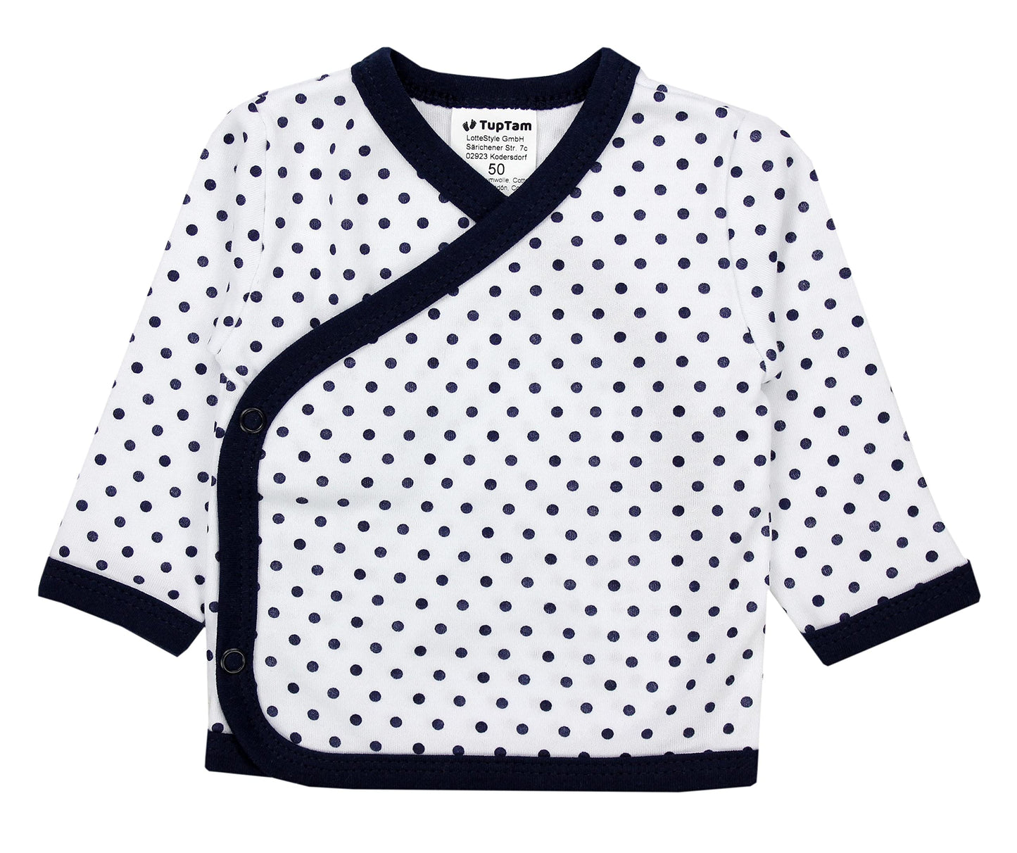TupTam Baby Mädchen Langarm Wickelshirt Baumwolle 5er Set