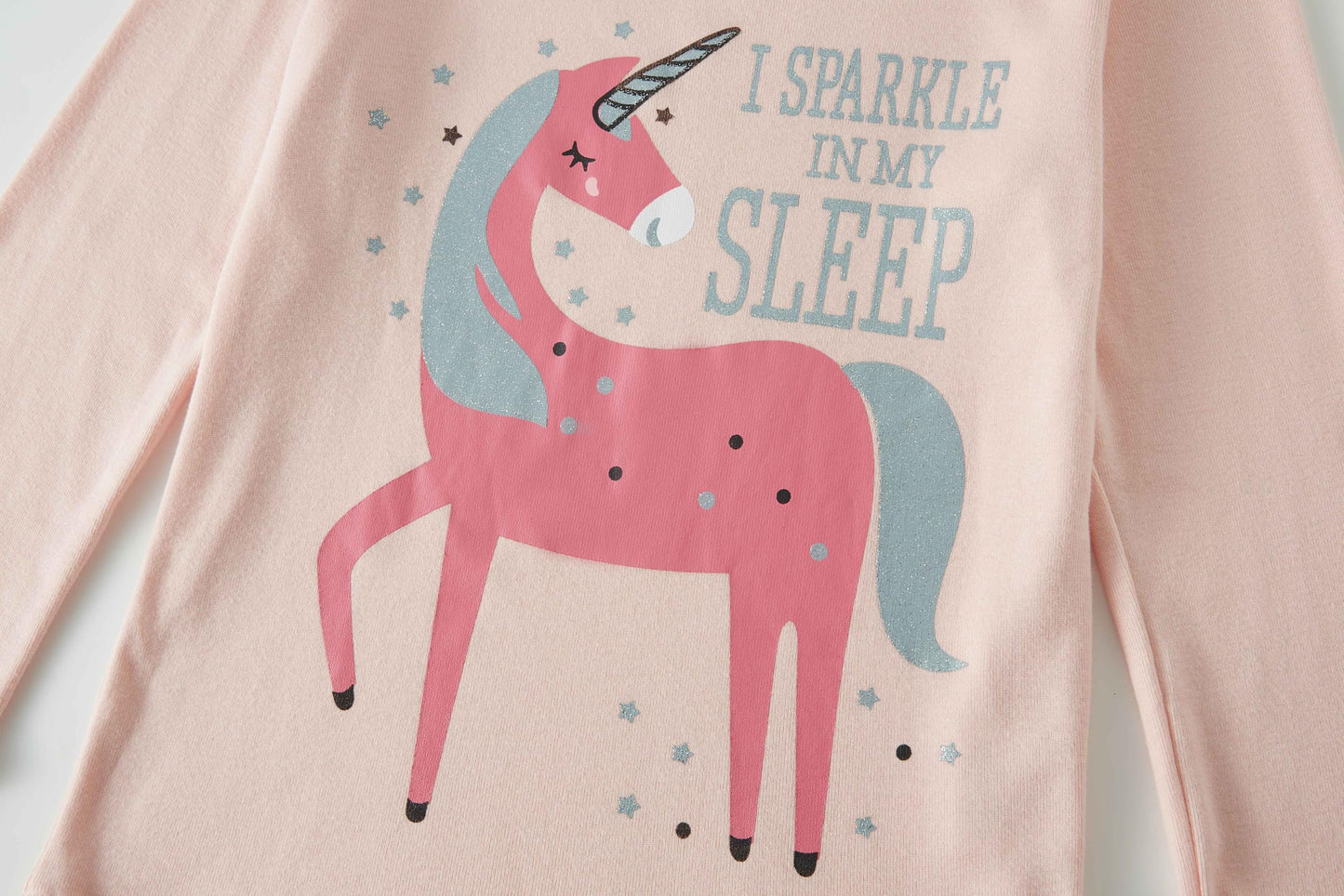 LOLPIP Mädchen Pyjamas 100% Baumwolle Schlafanzug für Kinder Schlafkleidung Langarm 4 Stück Set 1-12 Jahre
