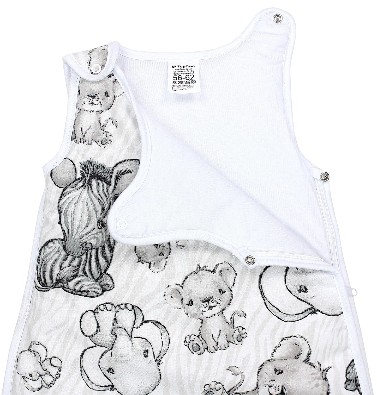 TupTam Baby Sleeping Bag 2.5 Tog - Oeko-Tex All-Year Sleeping Bag Children with Side Zip, Sleeveless