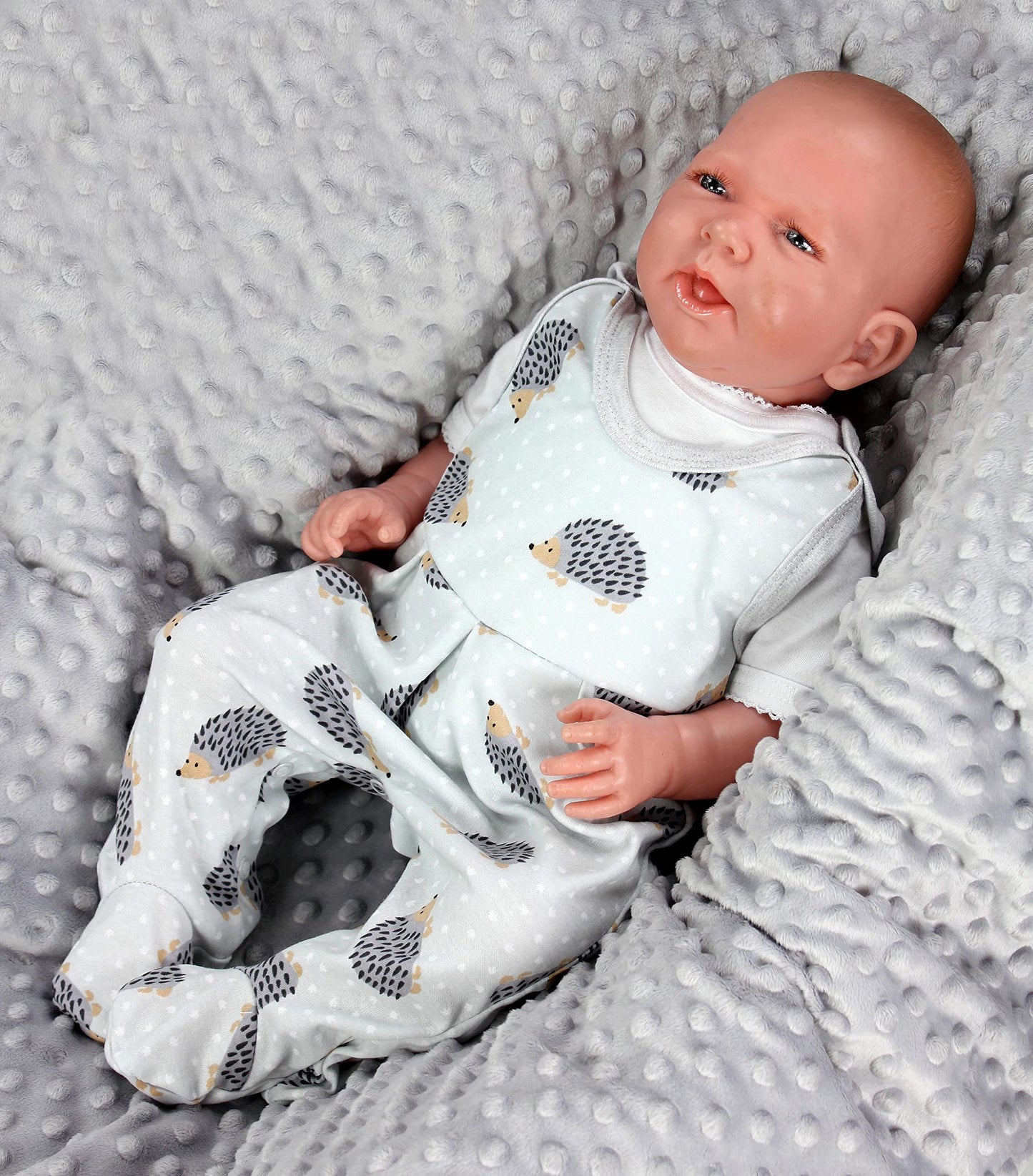 TupTam Baby Mädchen Strampler mit Fuß 3er Pack