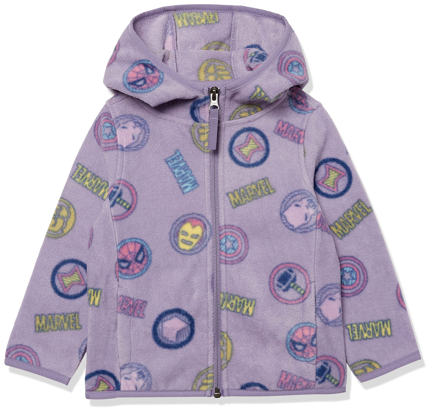 Essentials Disney Marvel Star Wars Princess Girls Polar Fleece Full Zip Hooded Jacket