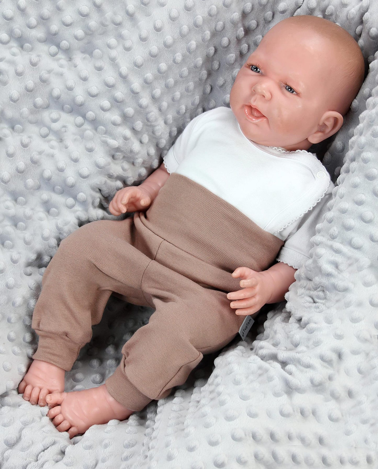 TupTam Baby Boys' Jogging Bottoms with Wide Waistband, Pack of 3
