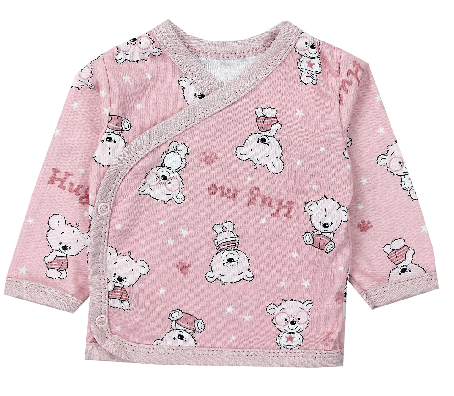 TupTam Baby Mädchen Langarm Wickelshirt Baumwolle 5er Set