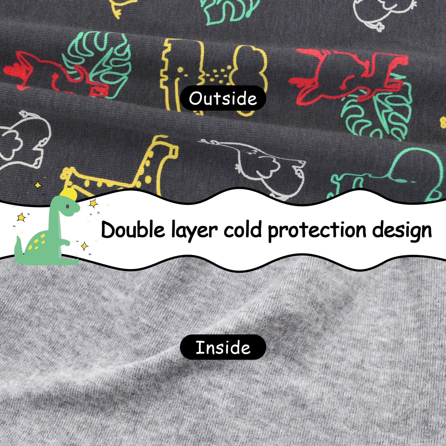 Kinder Beanie Mütze & Loop Schal Set, 95% Baumwolle Mütze Schal Set Mädchen Jungen 2-8 Jahren, Schlauchschal Warme Wintermütze Strickmützen für Herbst Winter Frühling