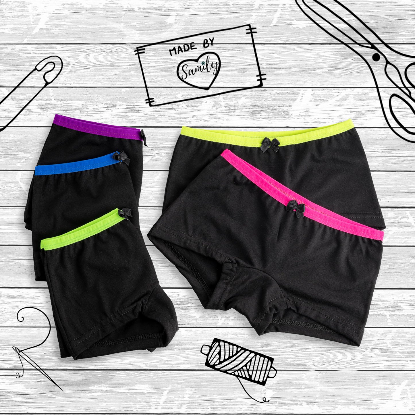 SAMILY girls' underpants undershirt set 10-pack underwear cotton