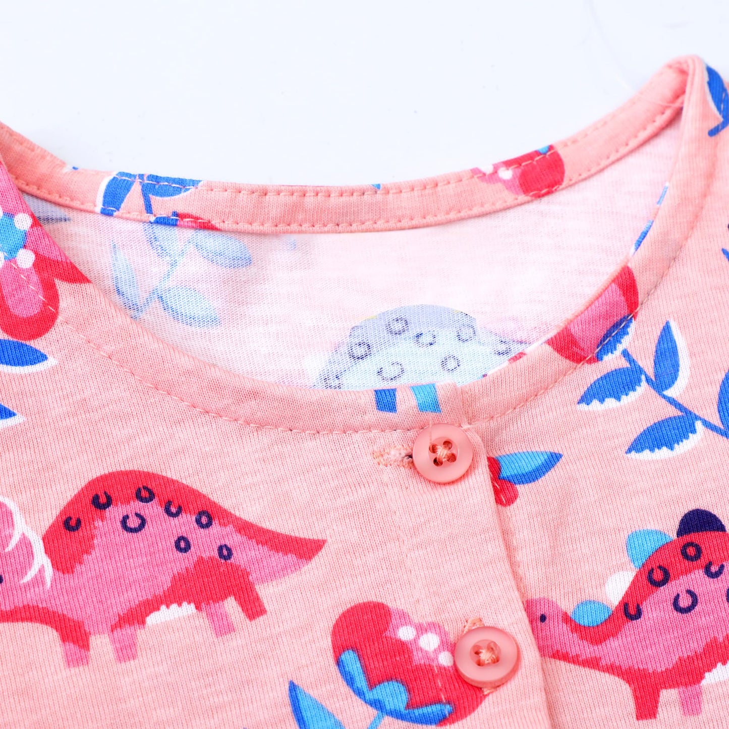 JinBei Mädchen Kleid Baumwolle Rundhals Rüschen Ärmellos Lässige Einhorn Cartoon-Applikationen Blau/Weiße Gestreift Kleidung Kinder Sommer Party Festliches Prinzessin A-Linie Kleider Gr. 98-128