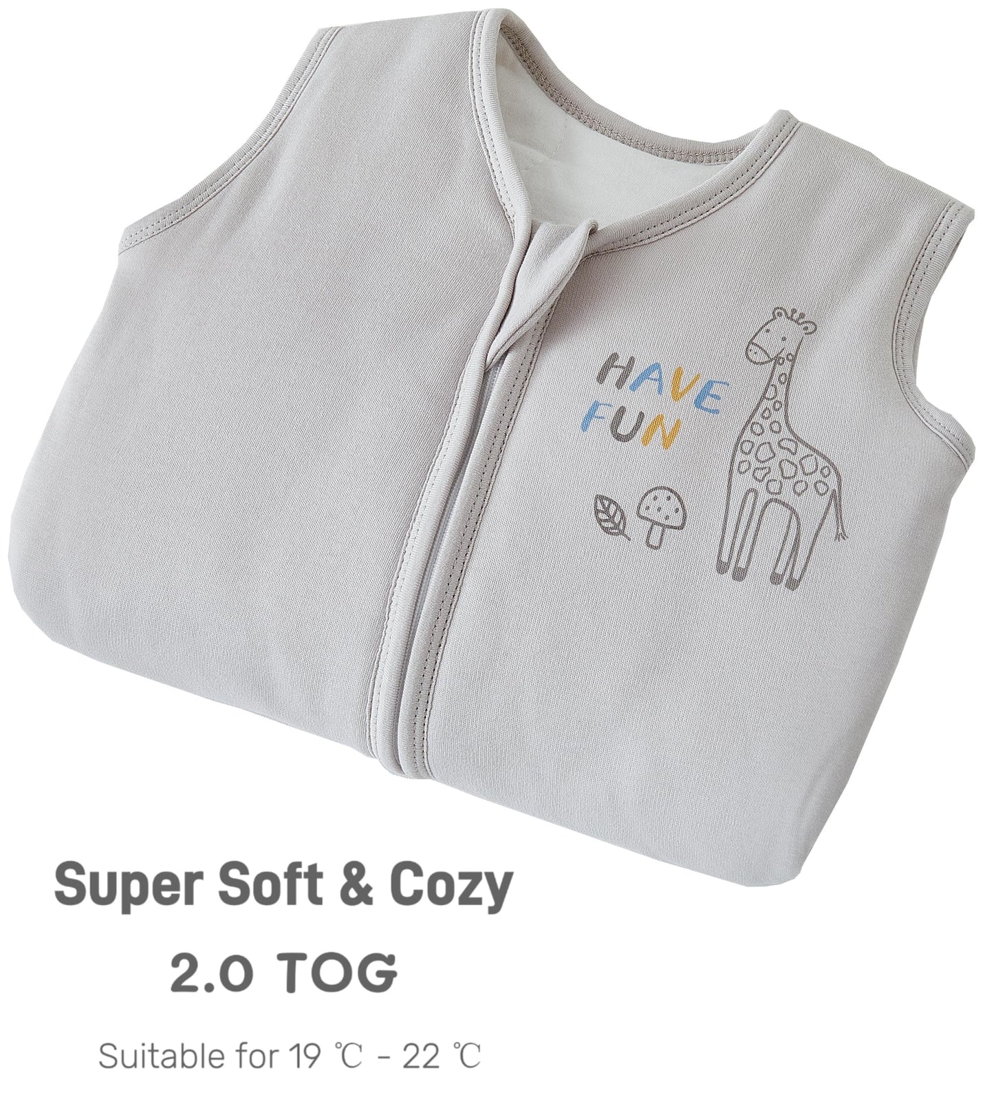 Chilsuessy Baby Sleeping Bag, 2.5 Tog, Winter Baby Sleeping Bag, Cotton, All-Year Sleeping Bag, Newborn Winter Sleeping Bag, 2.5 Tog/Lion Forest, 67 cm/0-6 Months