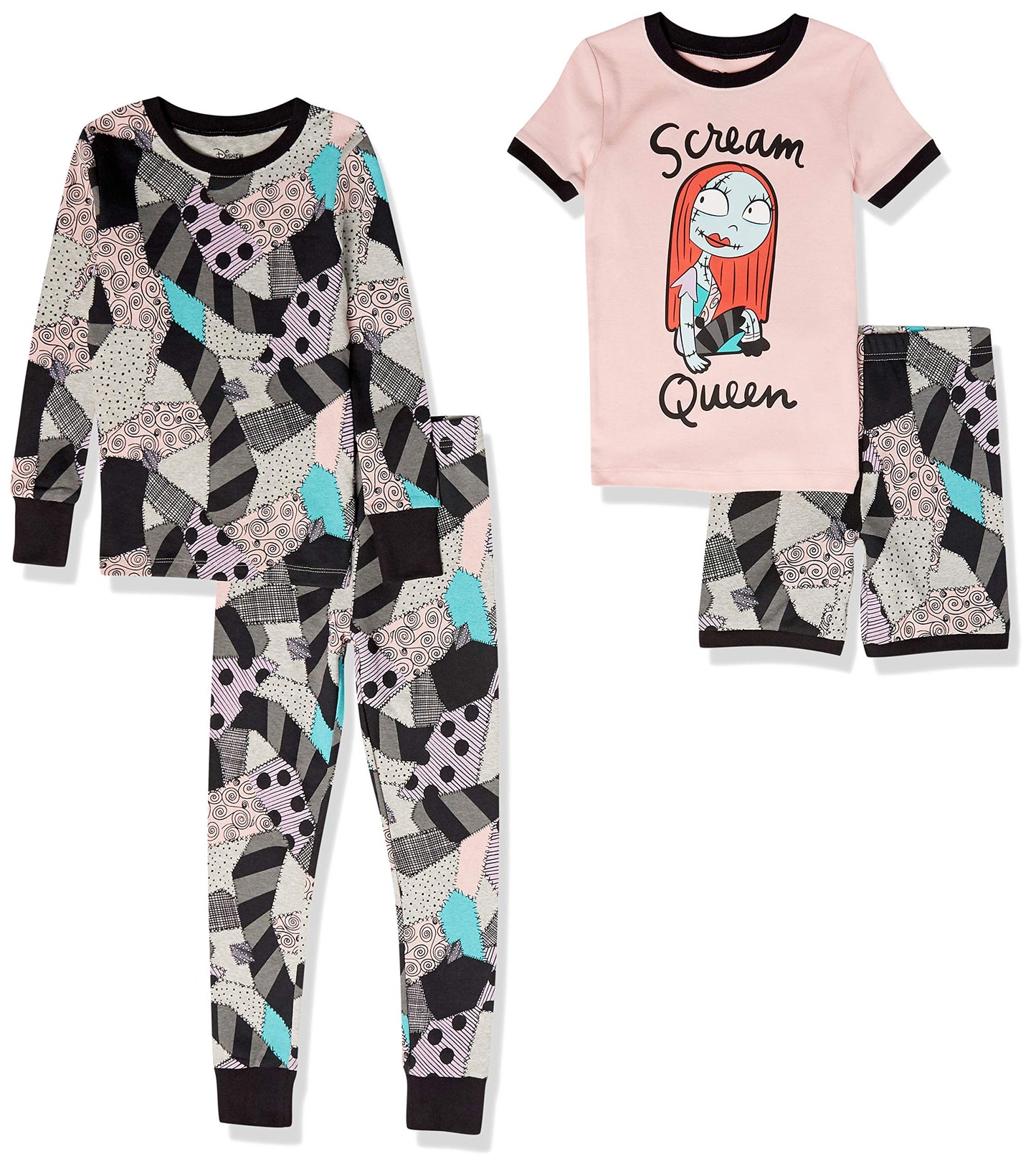 Essentials Disney | Marvel | Star Wars Baby und Mädchen Pyjama-Set, 4-Teilig (Zuvor Spotted Zebra)