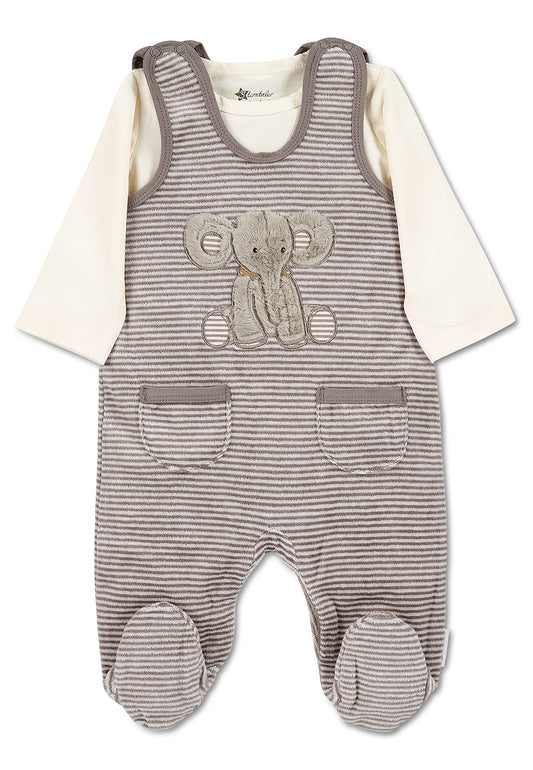 Sterntaler Unisex Baby Strampler-Set Nicki Elefant Eddy Kleinkind-Schlafanzüge