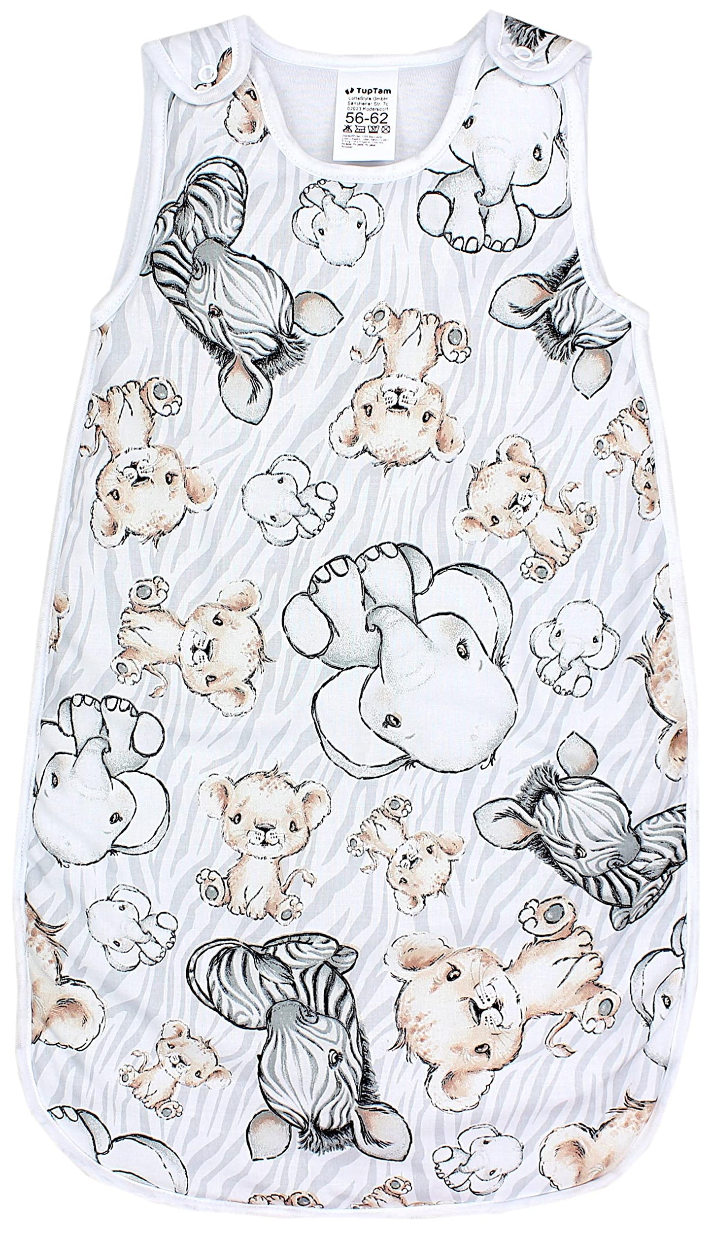 TupTam Baby Sleeping Bag 2.5 Tog - Oeko-Tex All-Year Sleeping Bag Children with Side Zip, Sleeveless