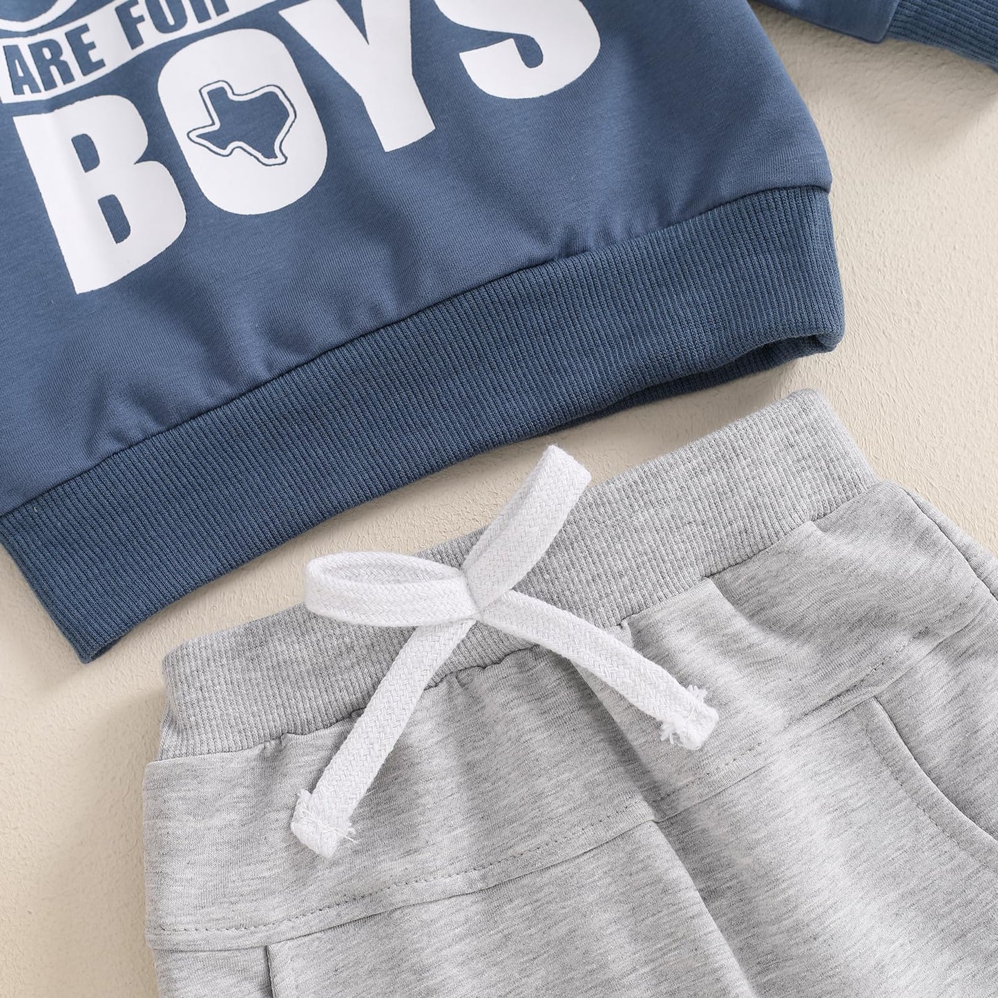 ZyHwShine Kleinkind Baby Jungen Fußball Outfit On Sundays We Watch Football with Daddy Sweatshirt Top Pants Infant Fall Clothes