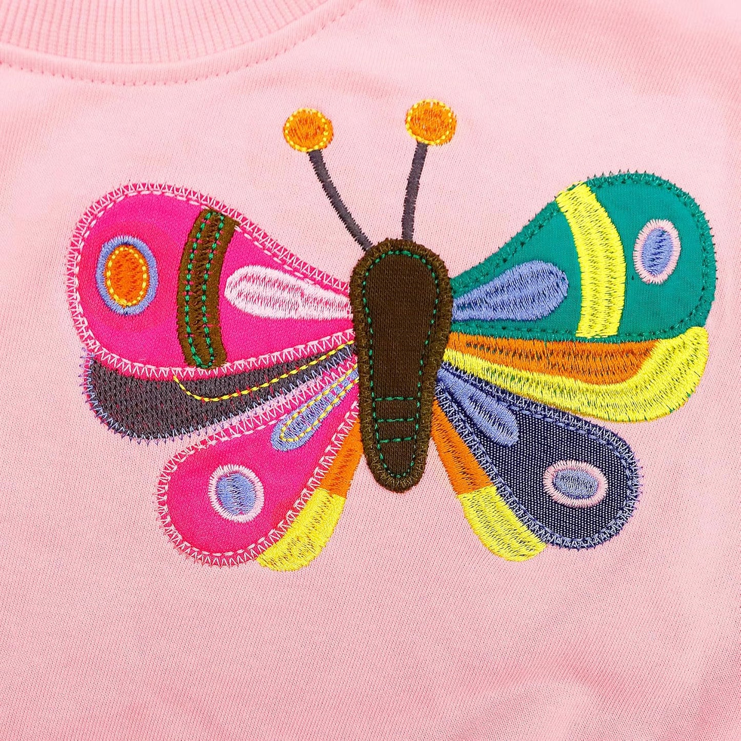 JinBei Sweatshirt für Mädchen Kinder Pullover Baumwolle Top Casual Jumper Kleinkind Langarmshirt Warme Kleidung, Alter 2-7 Jahre alt, Gr.92-122