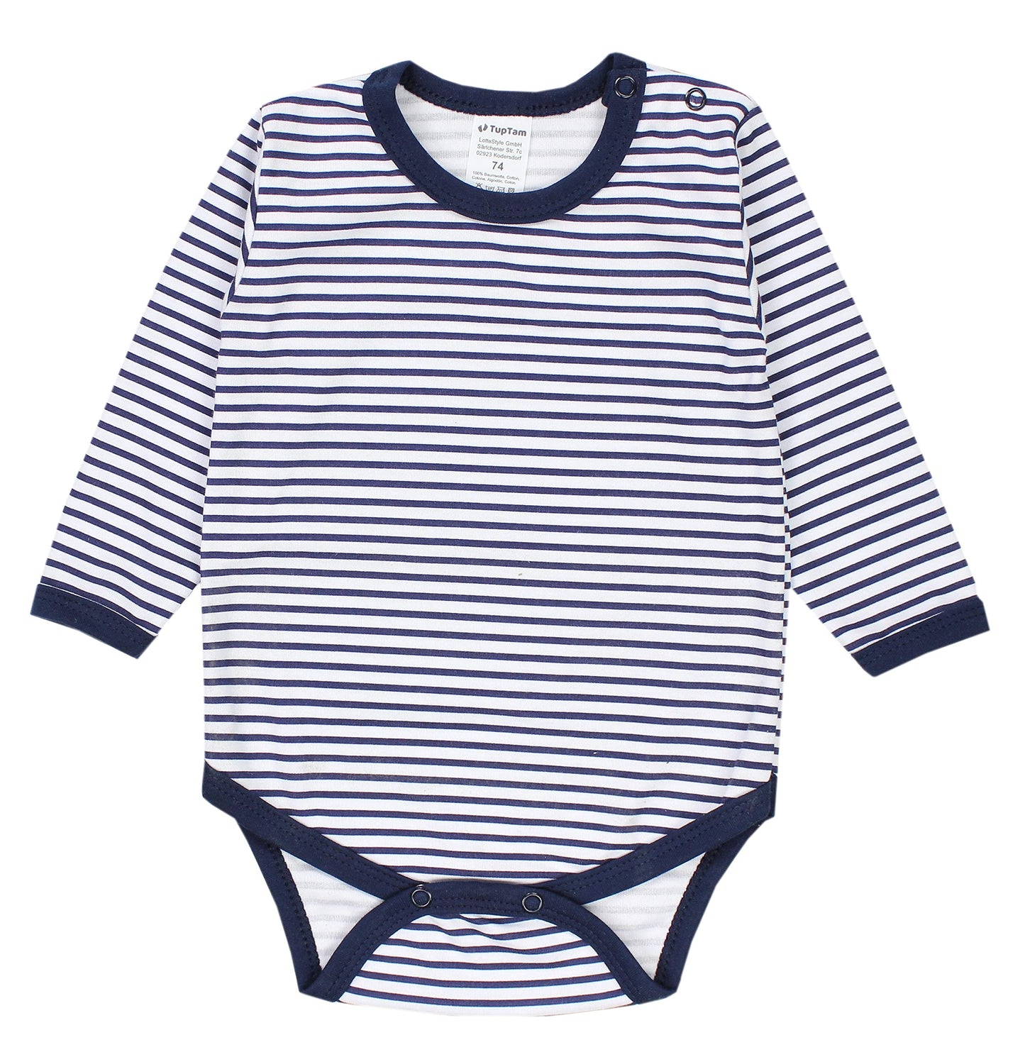 TupTam Baby Body Langarm – Weicher Body Baby 5er Pack aus Baumwolle, Unifarben, OEKO-TEX Zertifiziert
