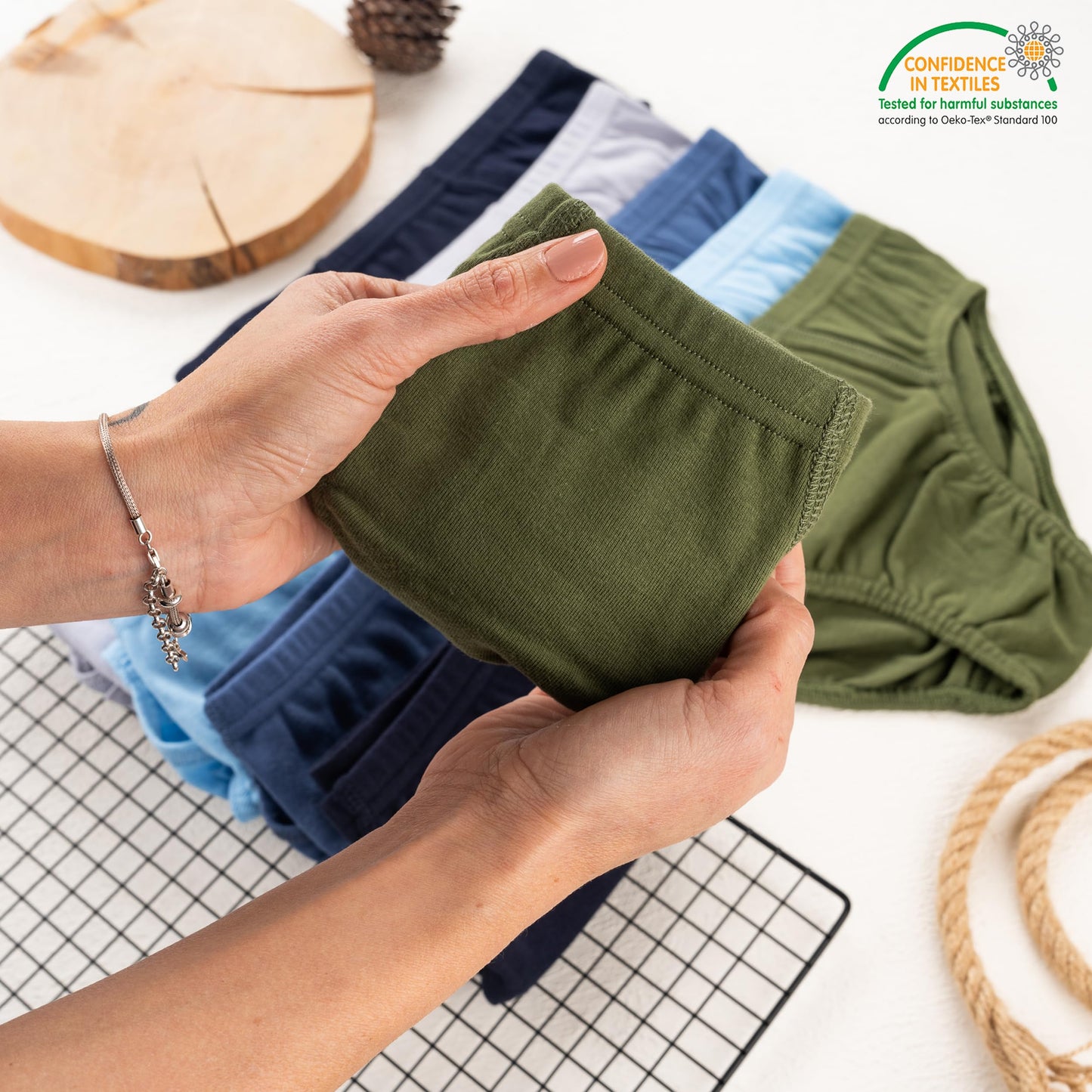 LOREZA ® 10 Jungen Slips aus 100% Baumwolle Unterhosen Unterwäsche 92-170