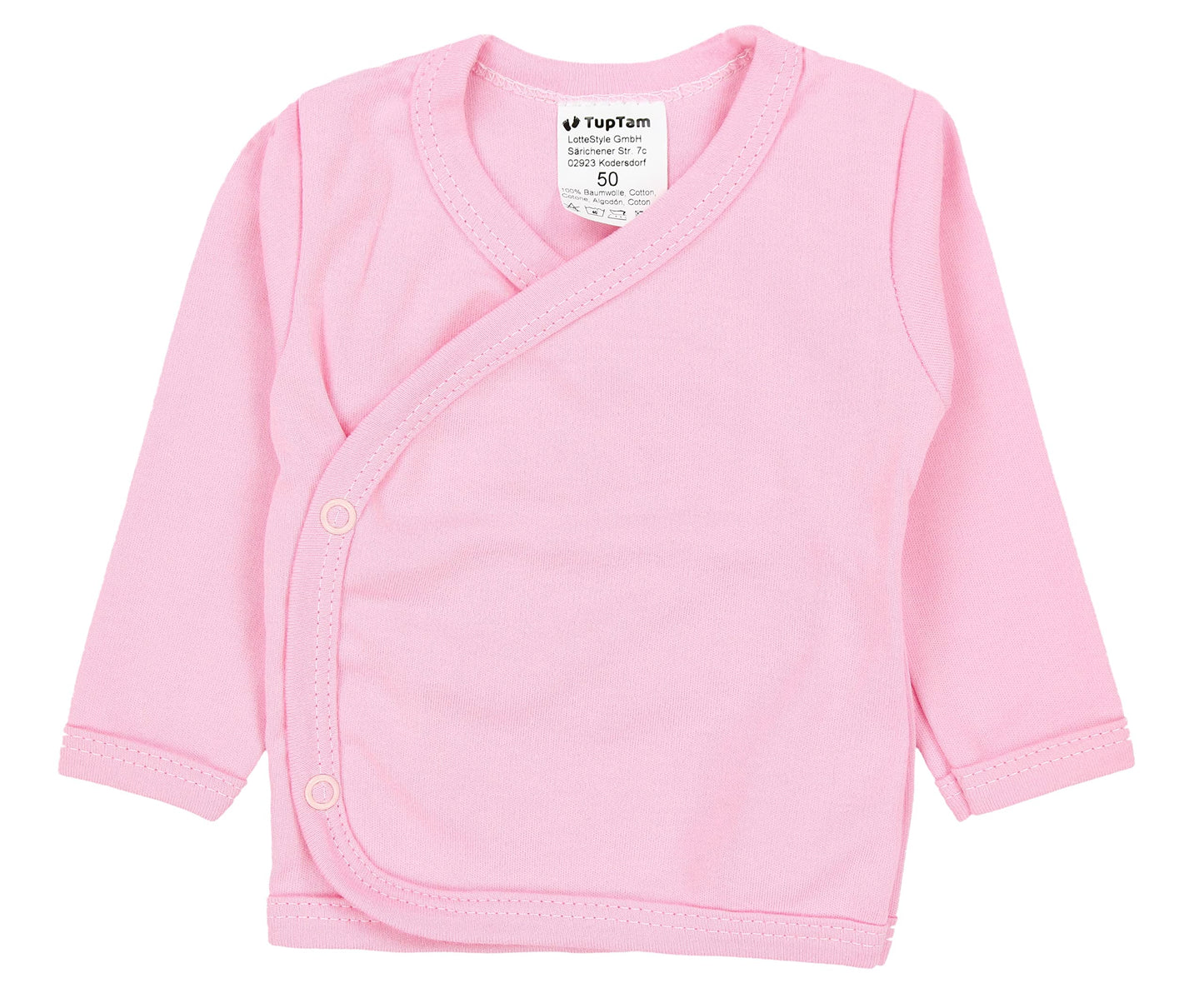TupTam Baby Mädchen Langarm Wickelshirt Baumwolle 5er Set