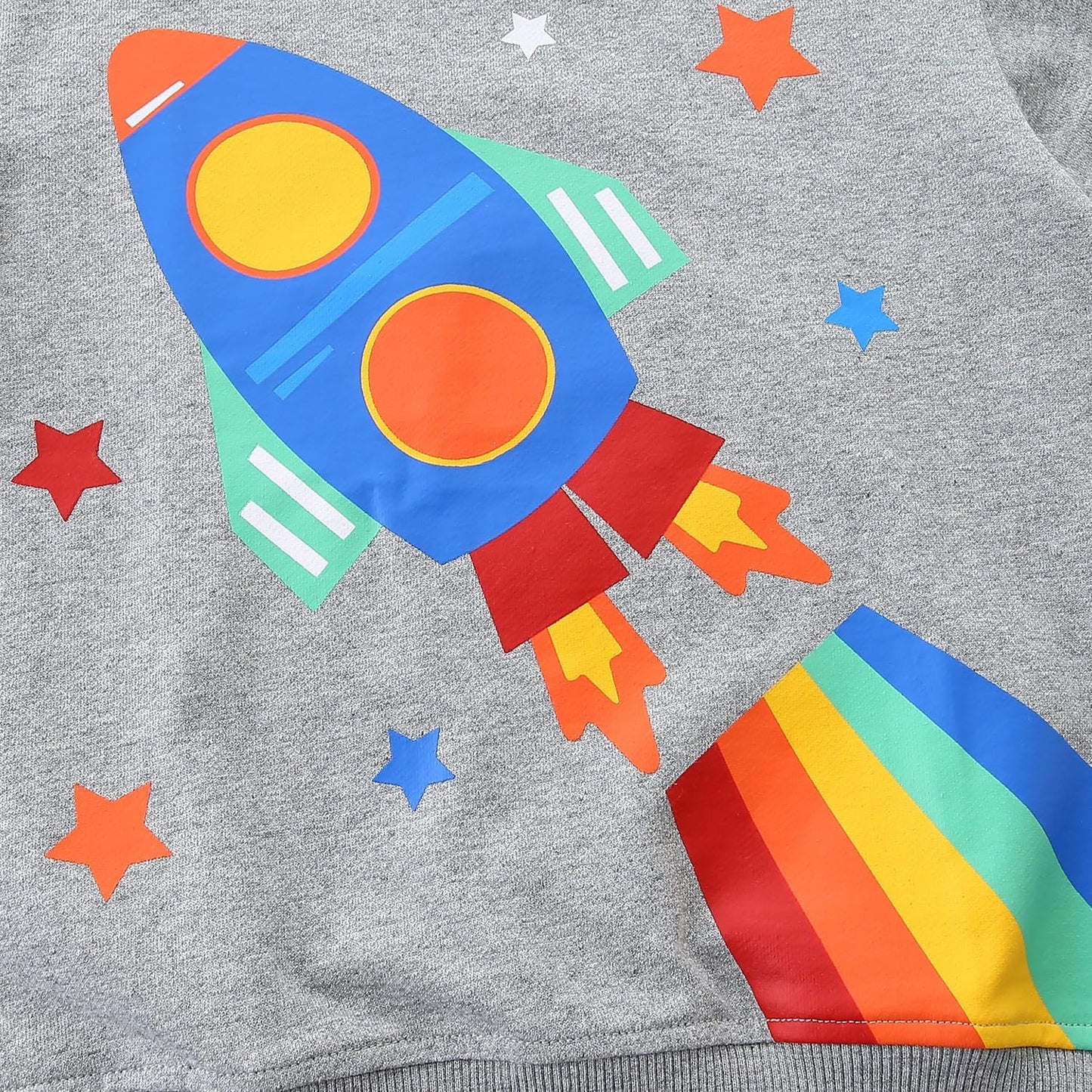 MUJOQE Jungen Sweatshirt Baumwolle Pullover Kinder Warme Langarm Shirt Activewear Tops 1-7 Jahre