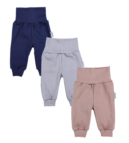 TupTam Baby Boys' Jogging Bottoms with Wide Waistband, Pack of 3