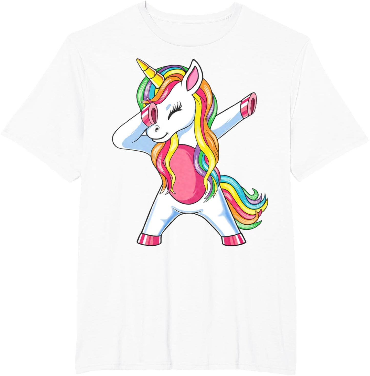 Dab Einhorn Dabbing Unicorn Regenbogen Jungen Mädchen Kinder T-Shirt