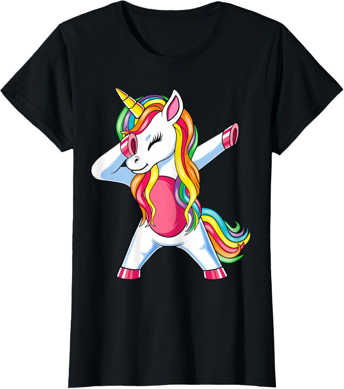Dab Unicorn Dabbing Unicorn Rainbow Boys Girls Kids T-Shirt
