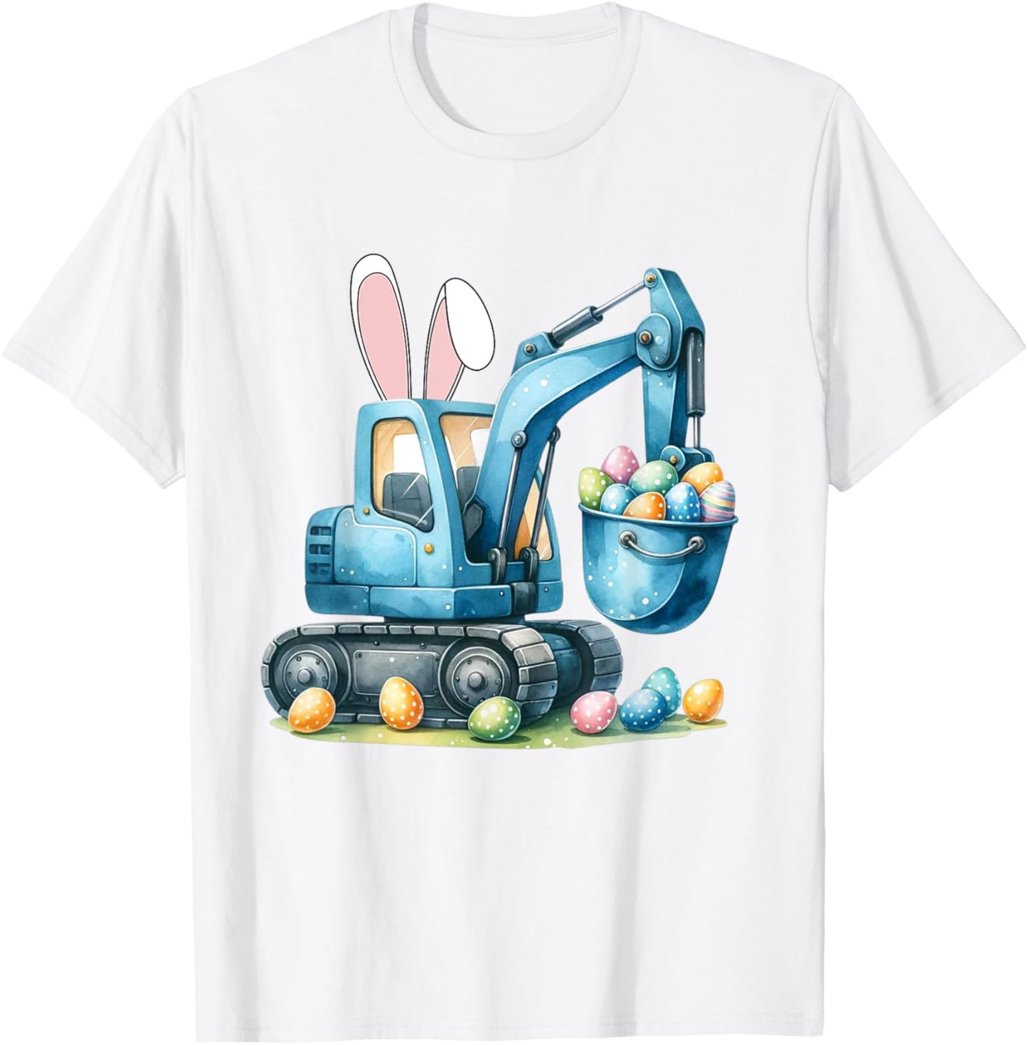 Osterhase Bagger mit Hasenohren Für Ostern für Jungen Kinder T-Shirt